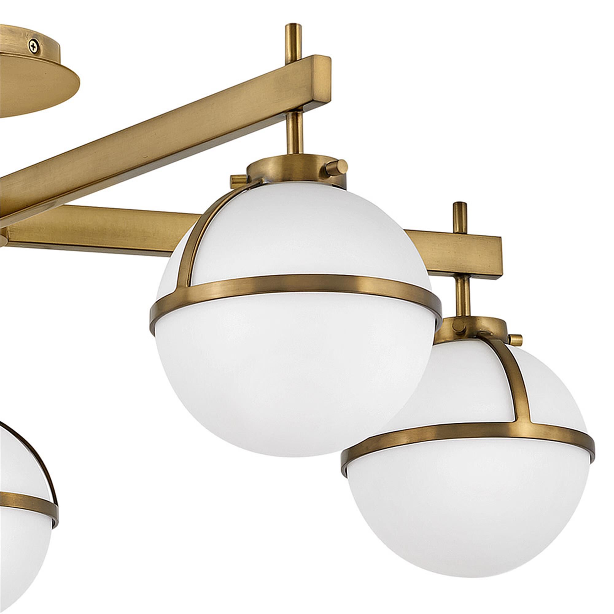 Hollis 32 Inch 5 Light Semi Flush Mount,