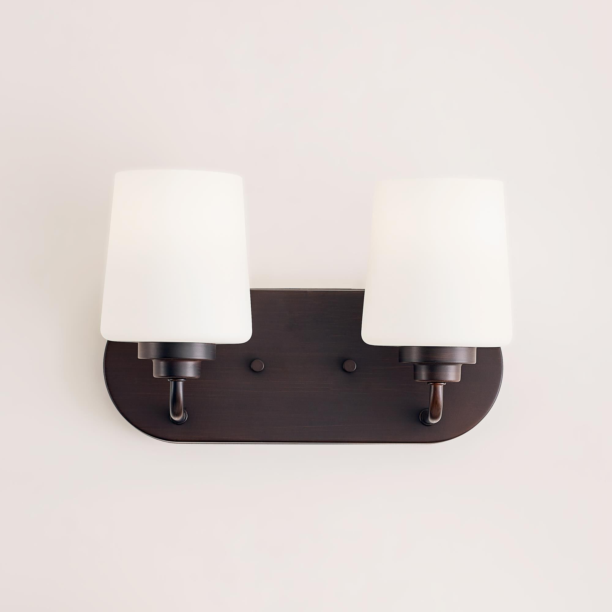 Shown in Bronze finish and Etched with White Inside glass