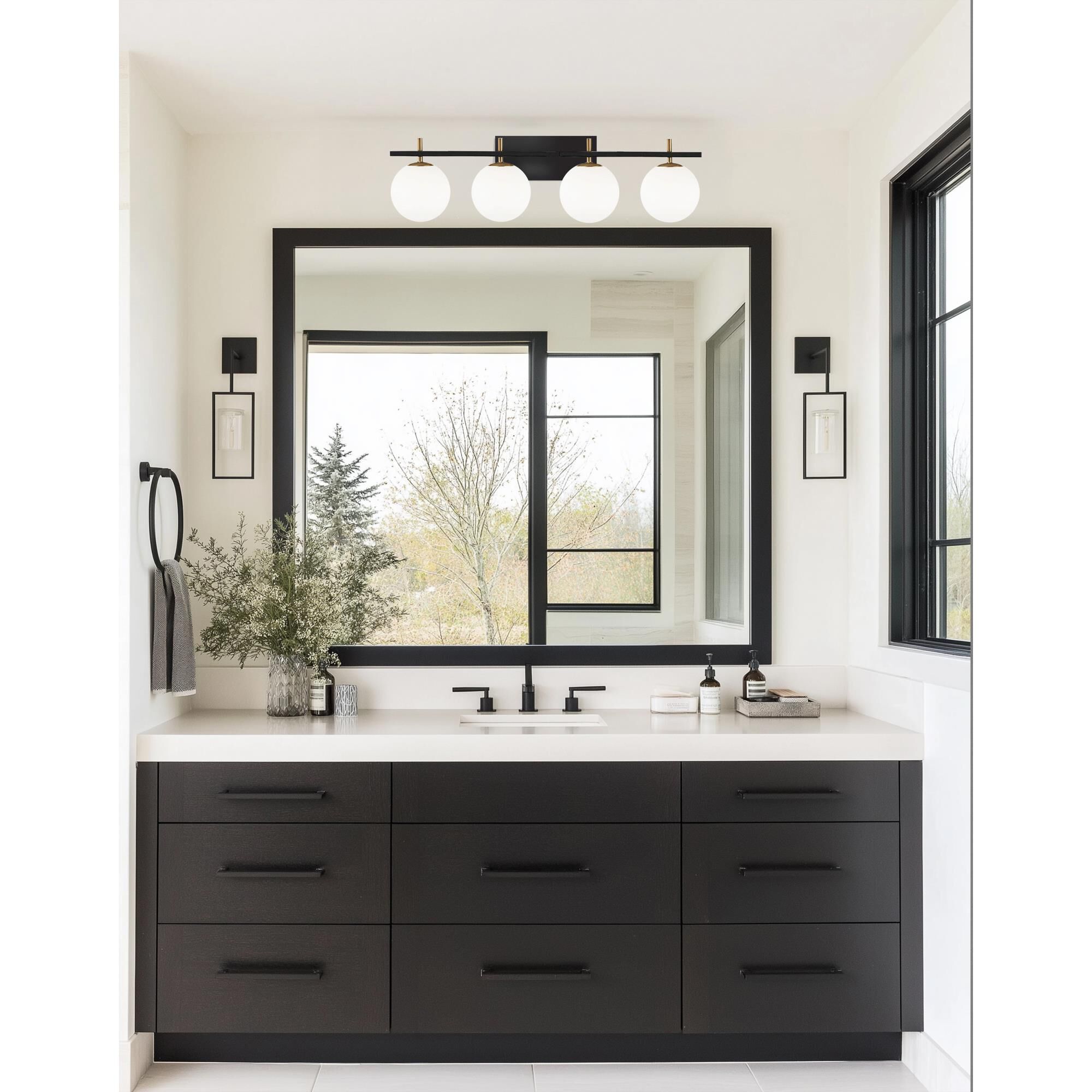Vivaldi 32 Inch 4 Light Bath Vanity Light by Dainolite