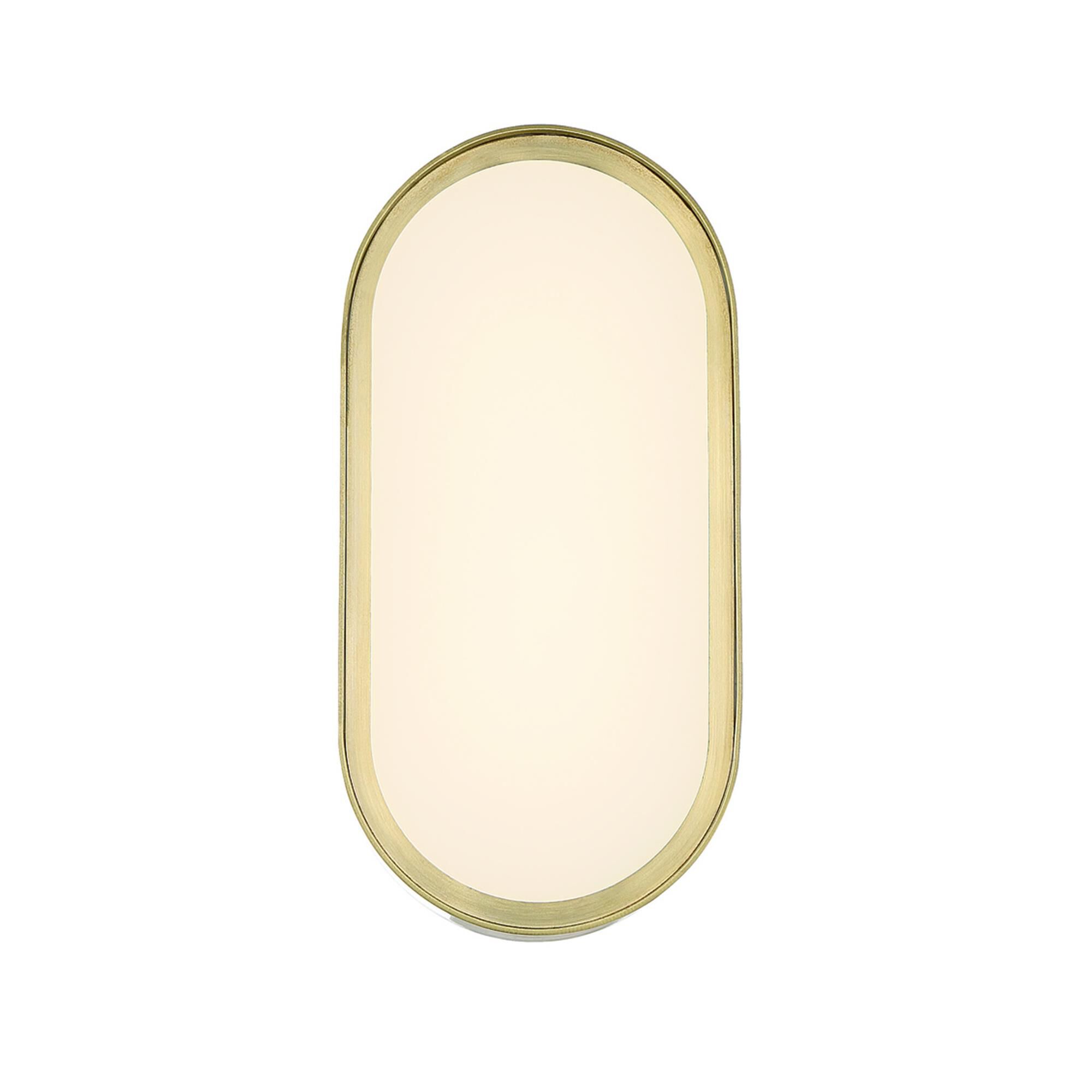 Shown in Satin Brass finish and White Frosted glass and Glass shade