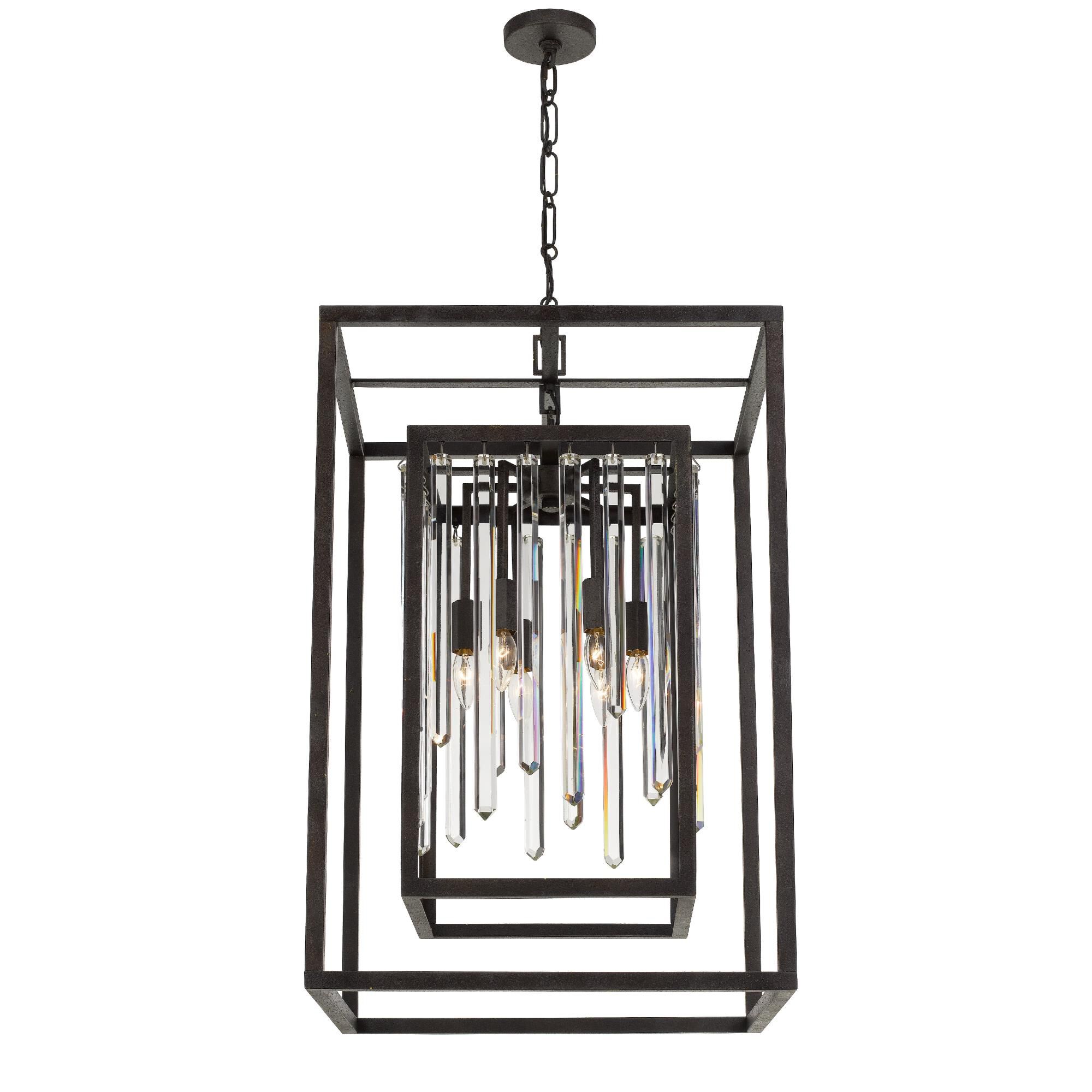 Hollis 21 Inch 6 Light Mini Chandelier by Crystorama