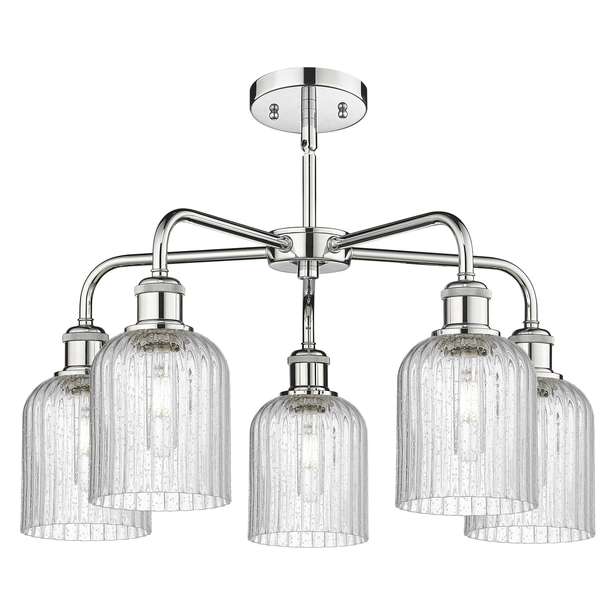 Shown in Polished Chrome finish and Seedy shade