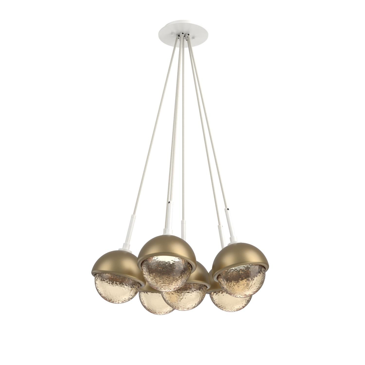 Levi Wilson Cabochon 19 Inch Multi Pendant Light by Hammerton Studio
