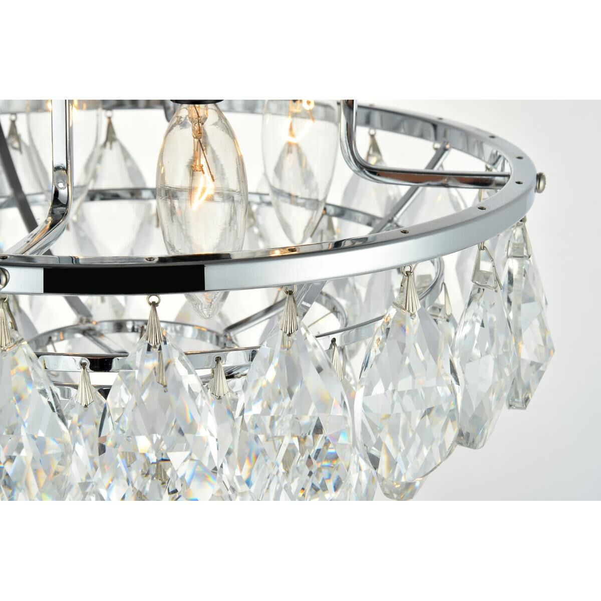 Shown in Chrome finish and Clear Royal Cut crystal