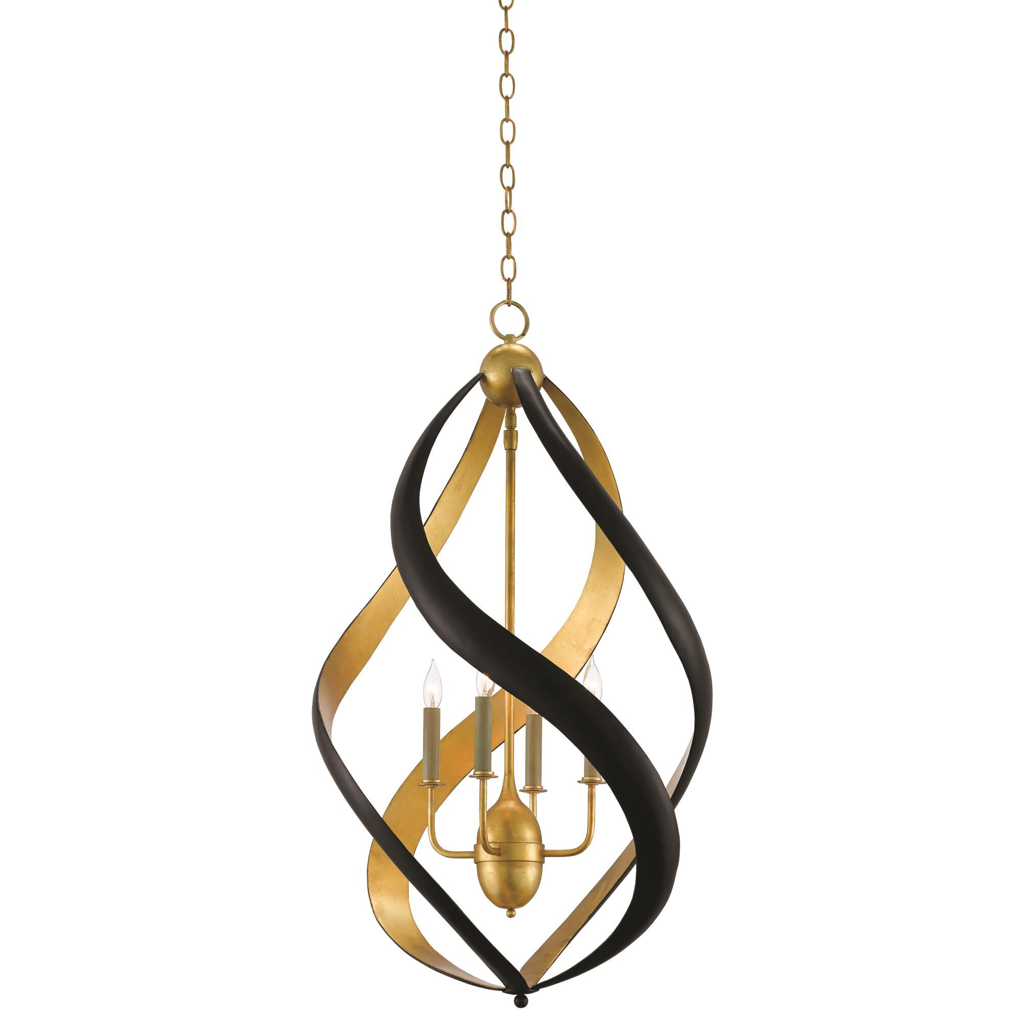 Trephine 22 Inch 4 Light Chandelier by Currey and Company