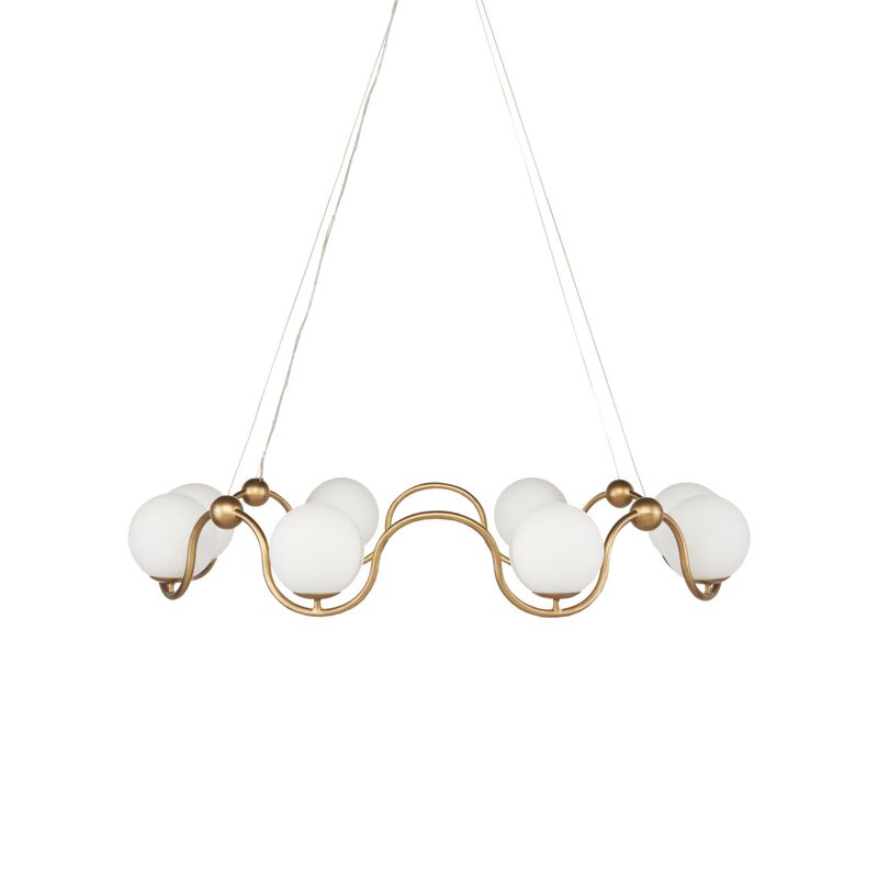 Equilibrium 38 Inch 8 Light Chandelier by Currey and Company