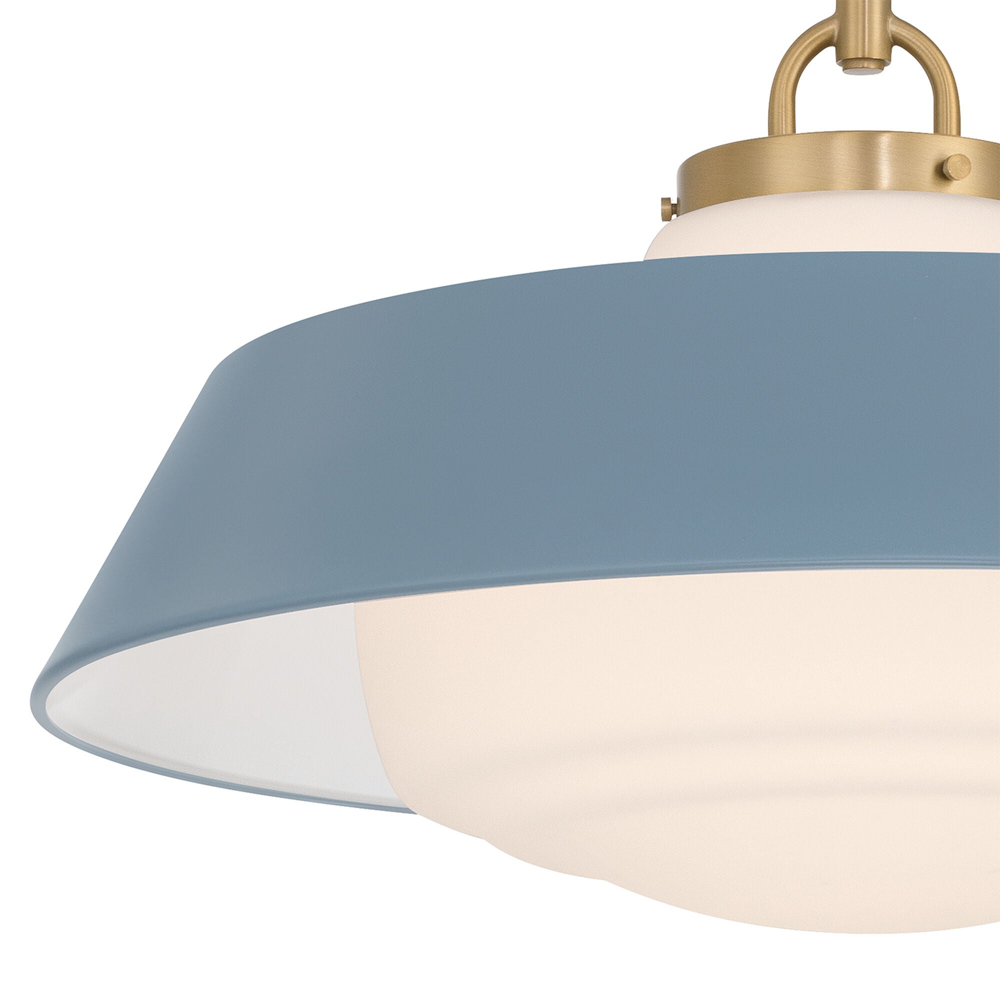 Shown in Vibrant Gold finish and Steel glass and Steel shade
