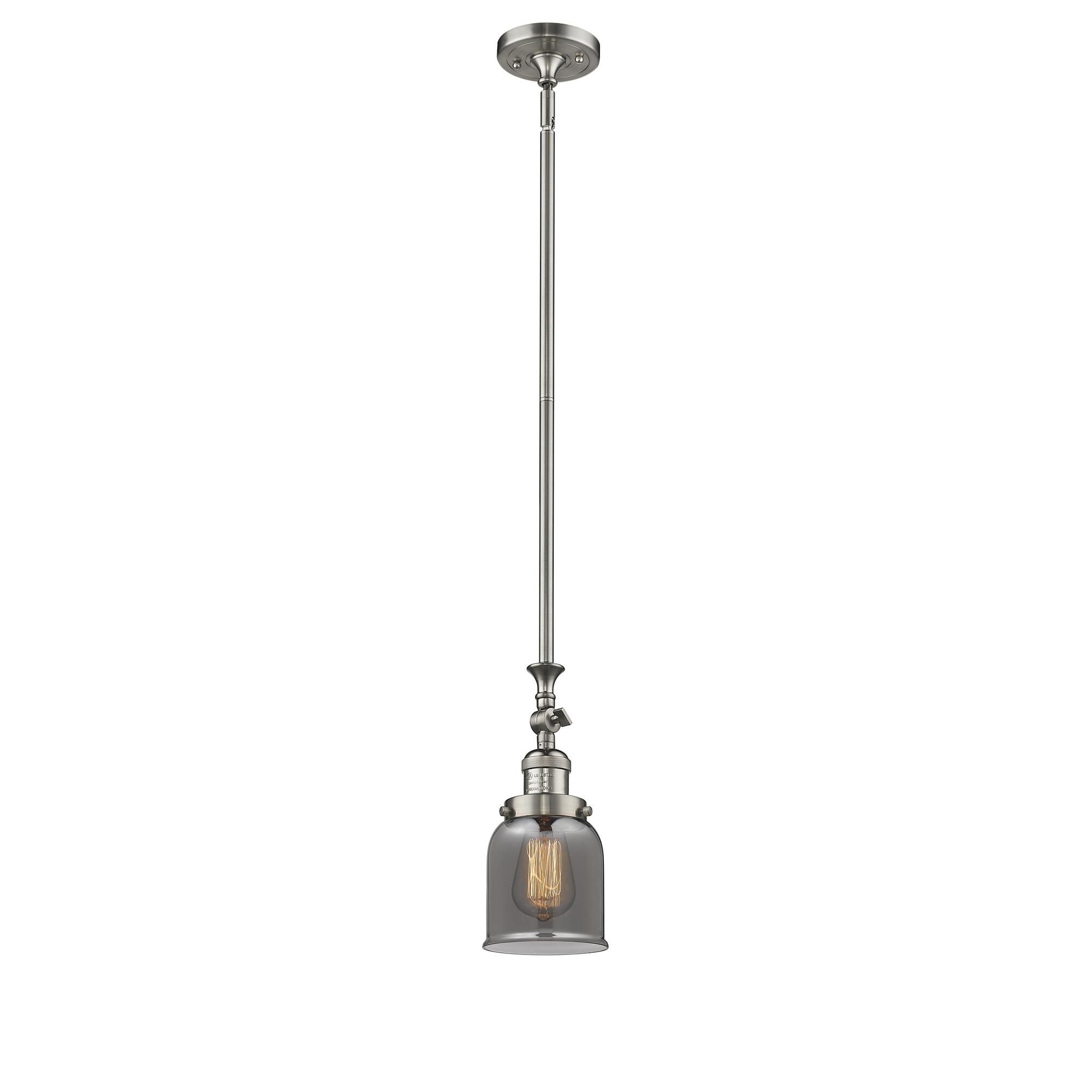 Shown in Brushed Satin Nickel finish and Plated Smoked glass