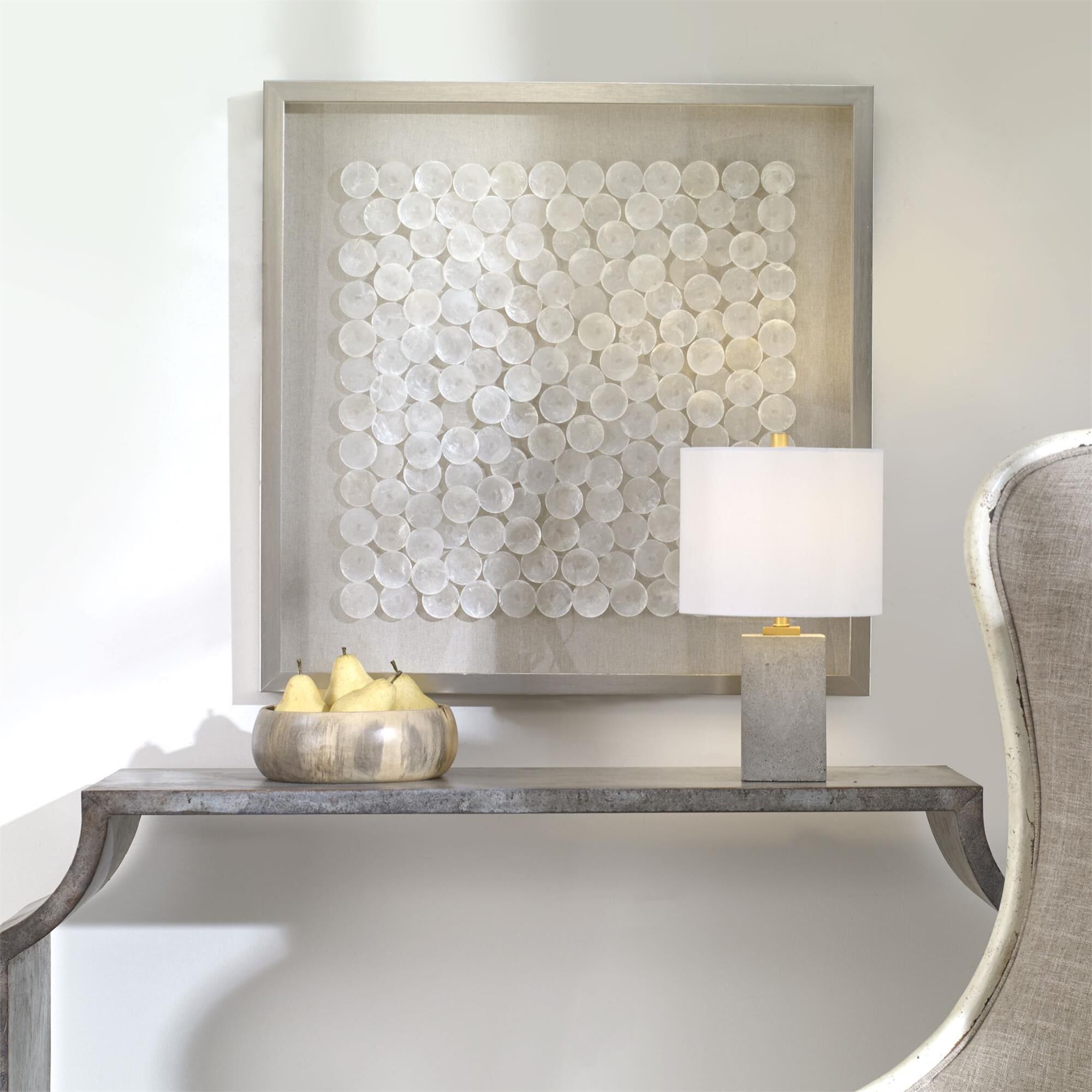 Uttermost Roxas Capiz Shell Shadow Box Alternative Wall Art,