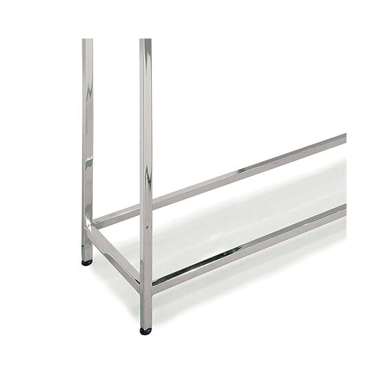 Close-up detail of a metal frame structure.