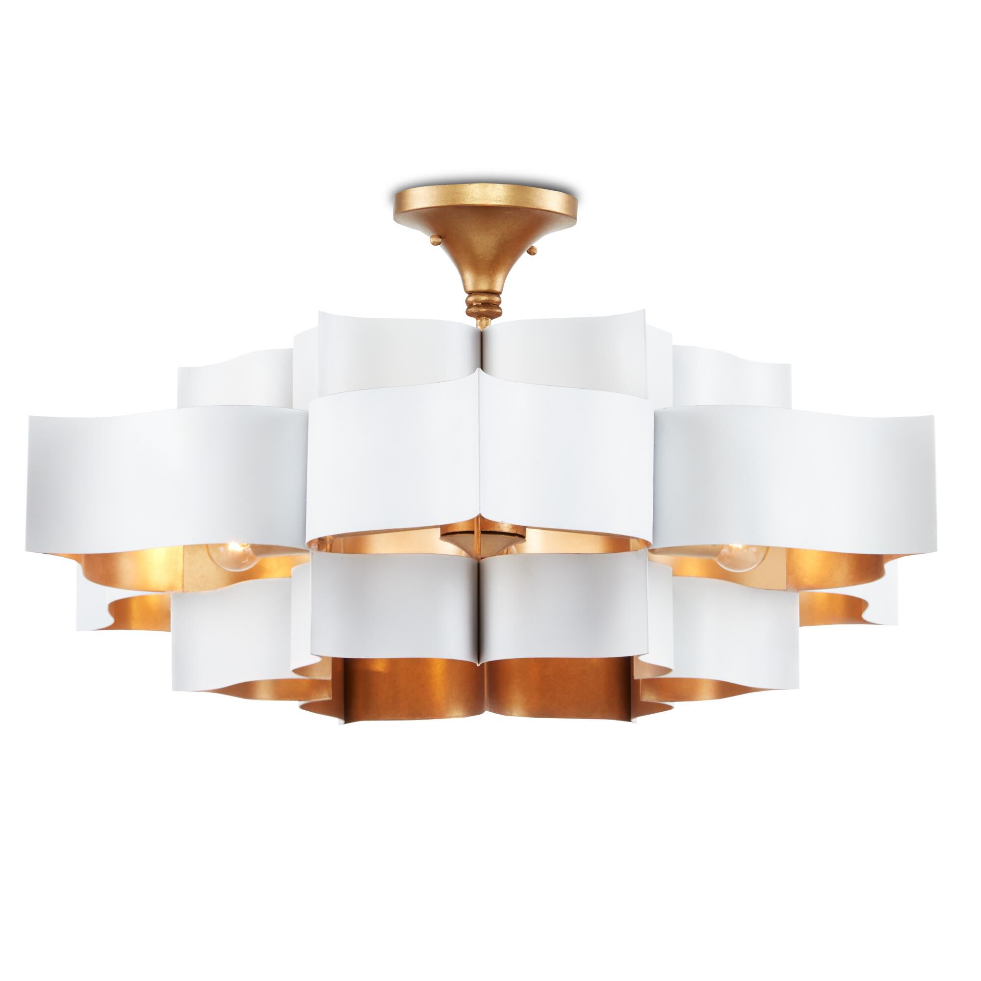 Grand Lotus 30 Inch Chandelier by Currey and Company