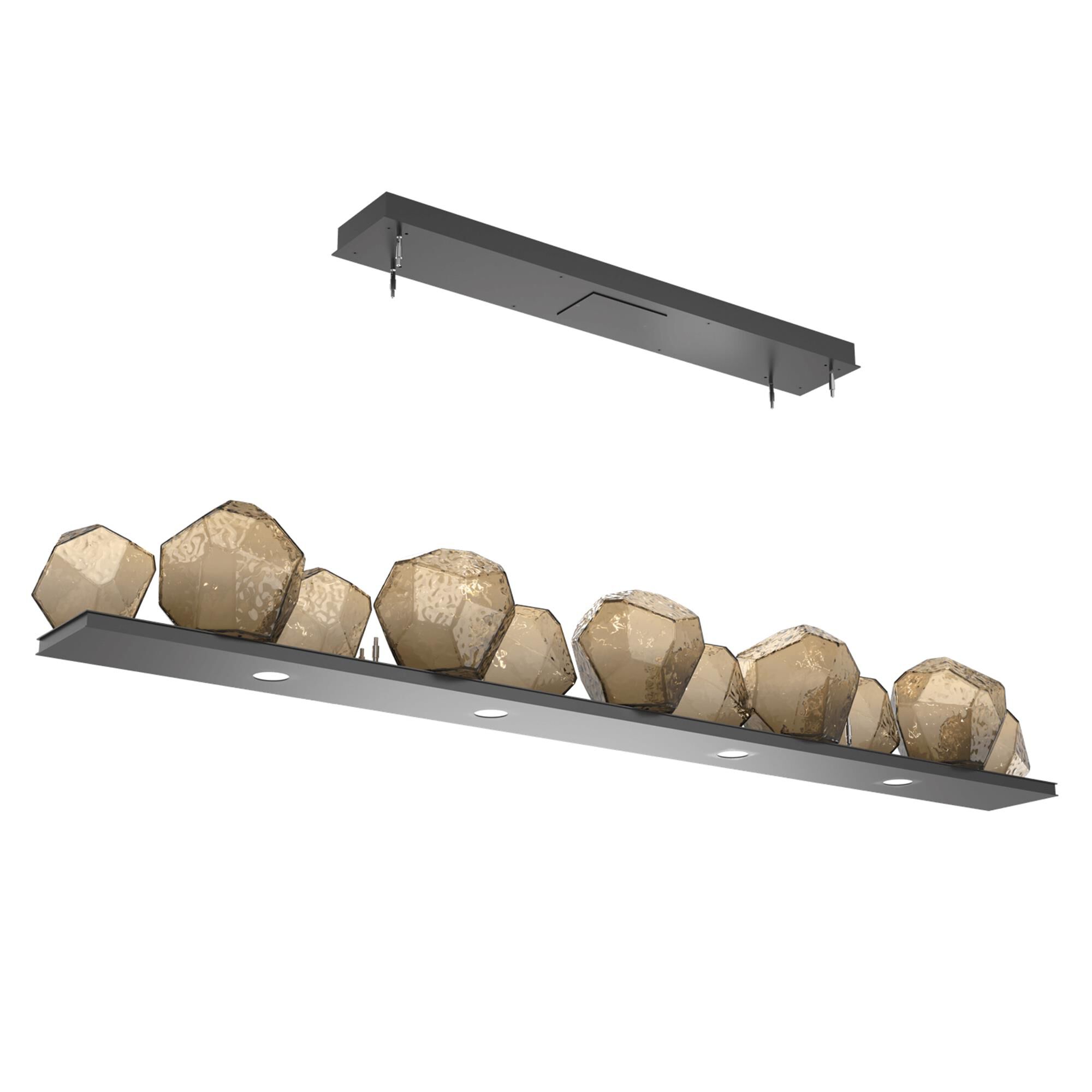 Shown in Matte Black finish and Bronze glass