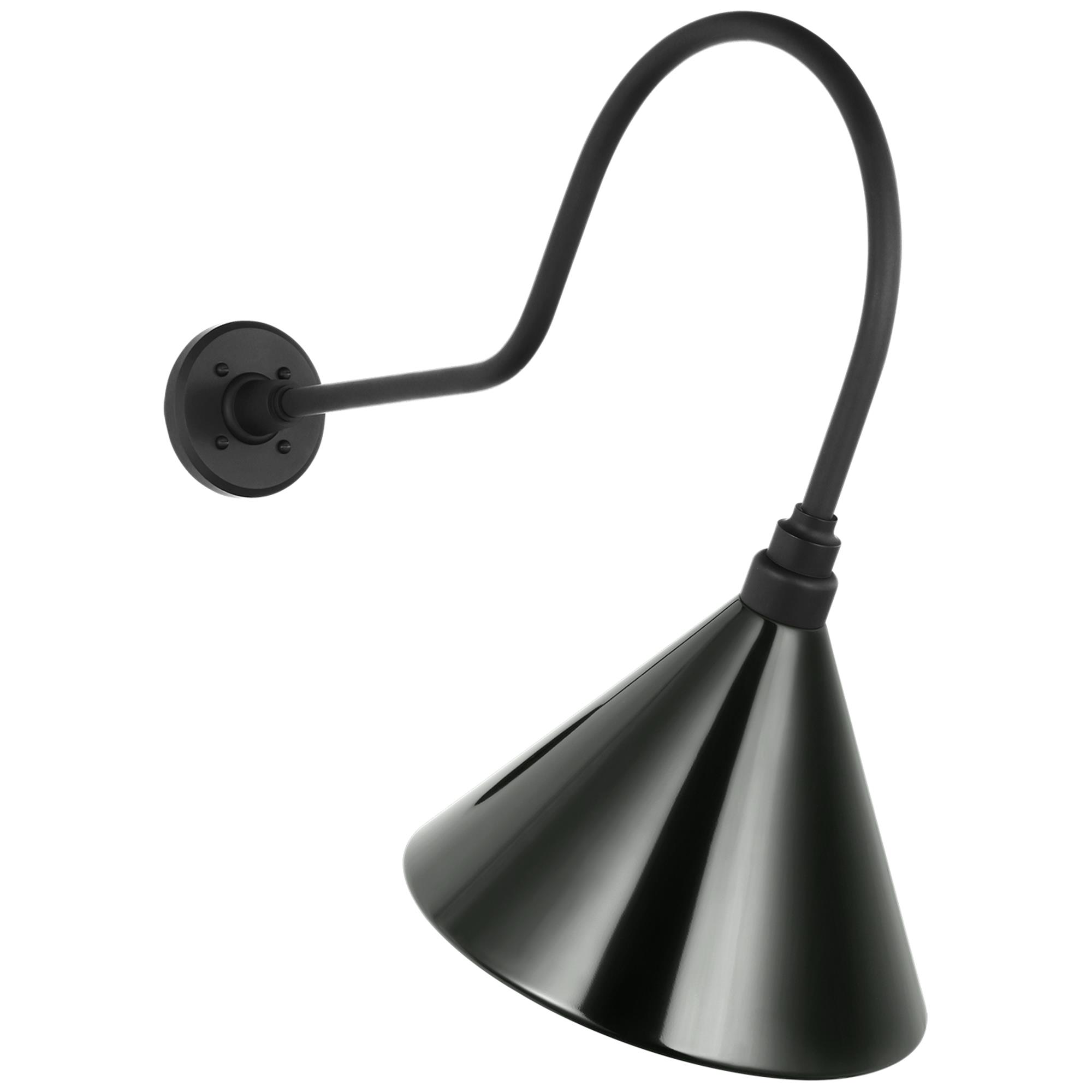 Shown in Matte Black finish and Green shade