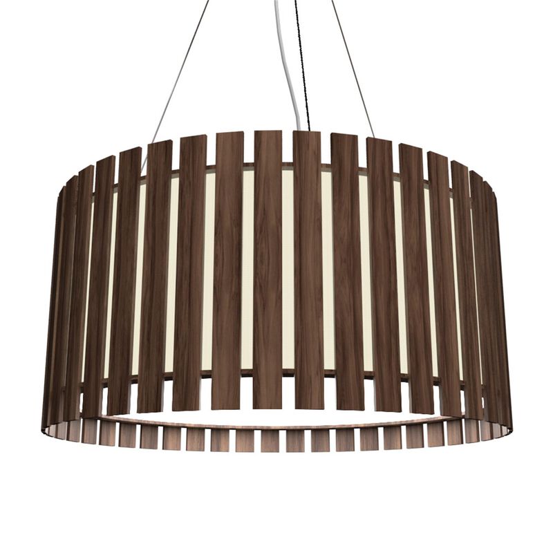 Slatted Large Pendant by Accord Lighting