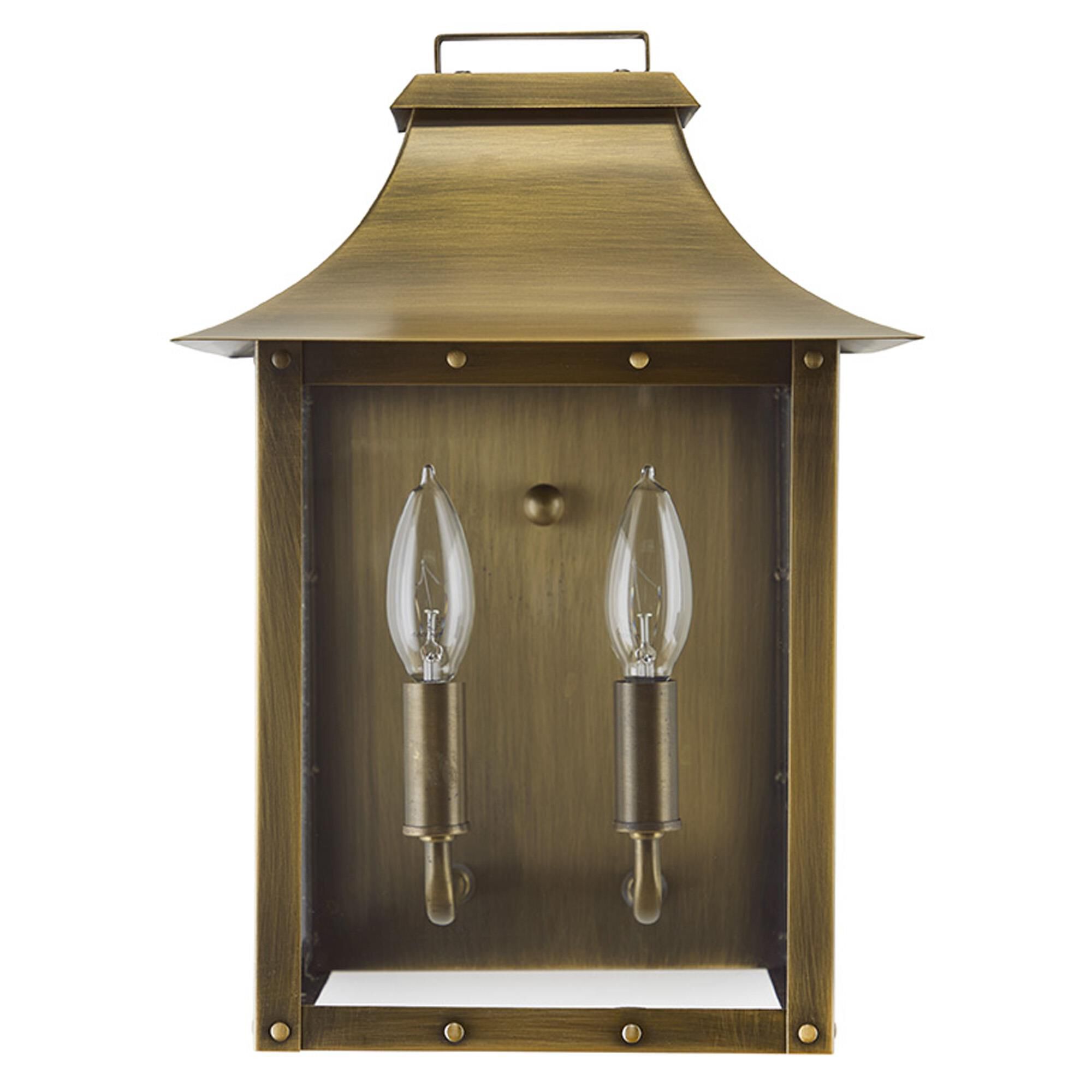 Shown in Aged Brass finish and Clear glass and Clear Beveled Glass Panes shade