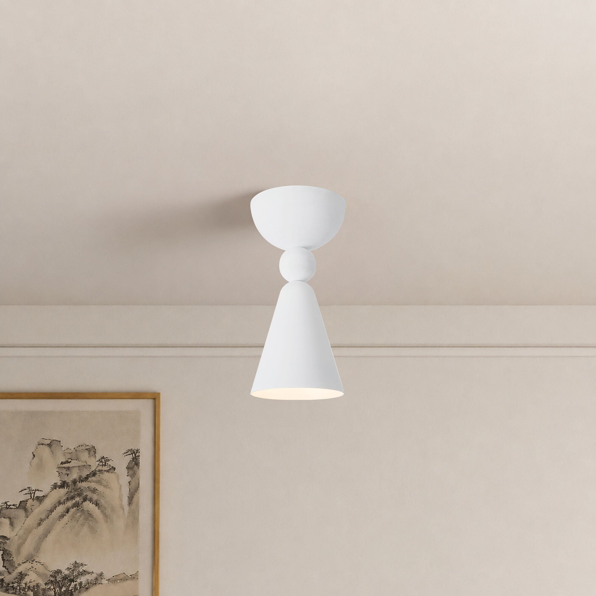 Murphy 4 Inch Semi Flush Mount,