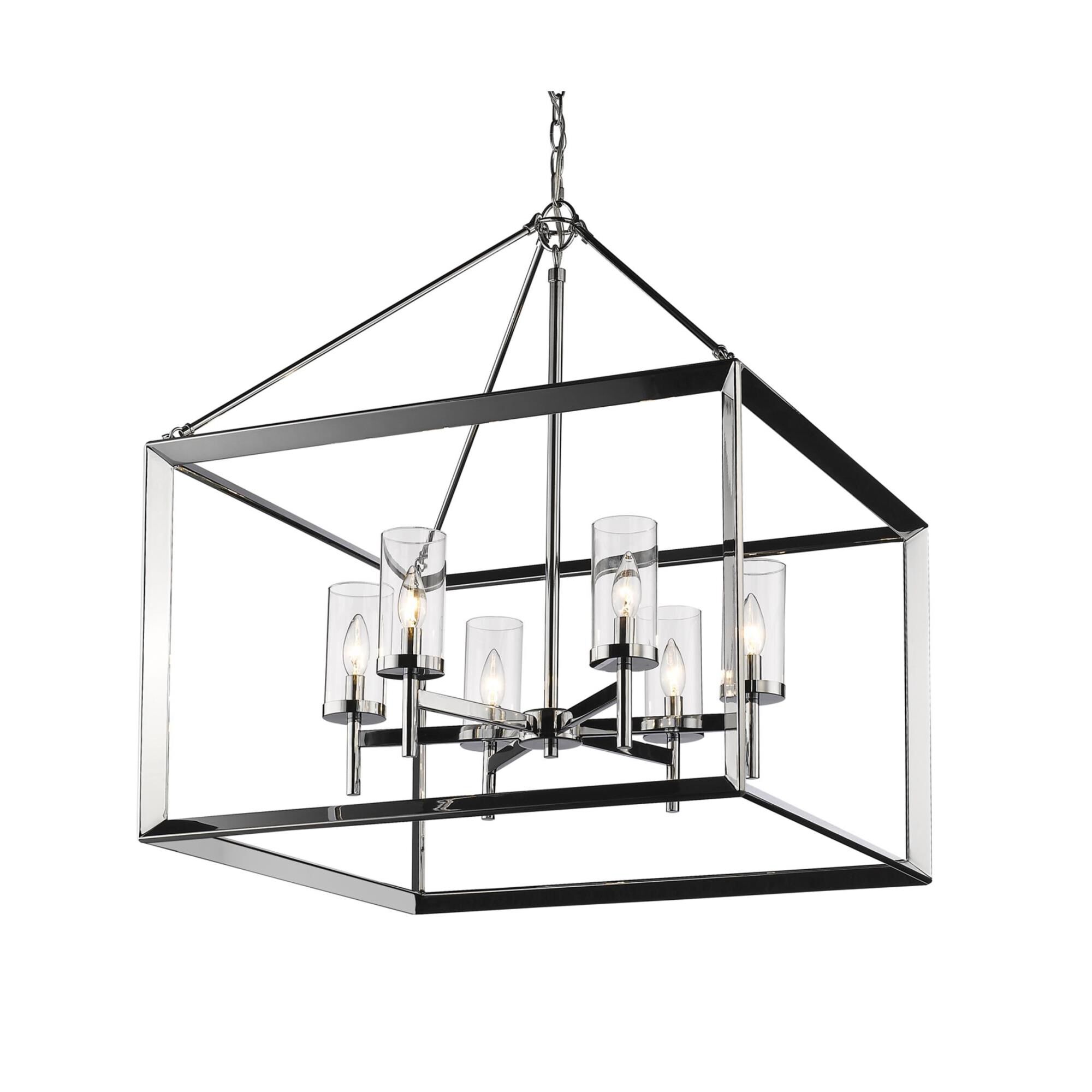 Smyth 26 Inch 6 Light Chandelier by Golden Lighting