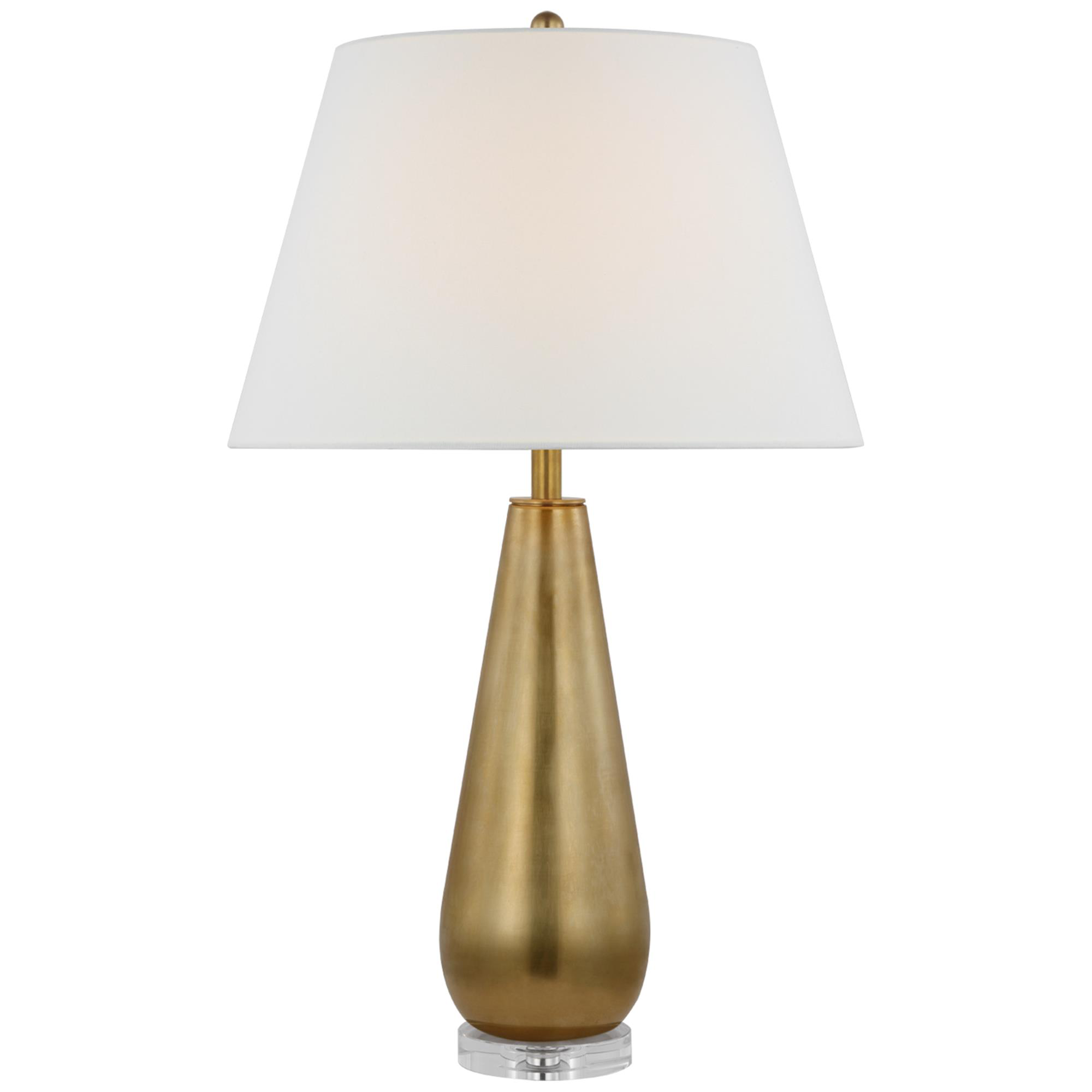 Shown in Antique-Burnished Brass finish and Clear glass