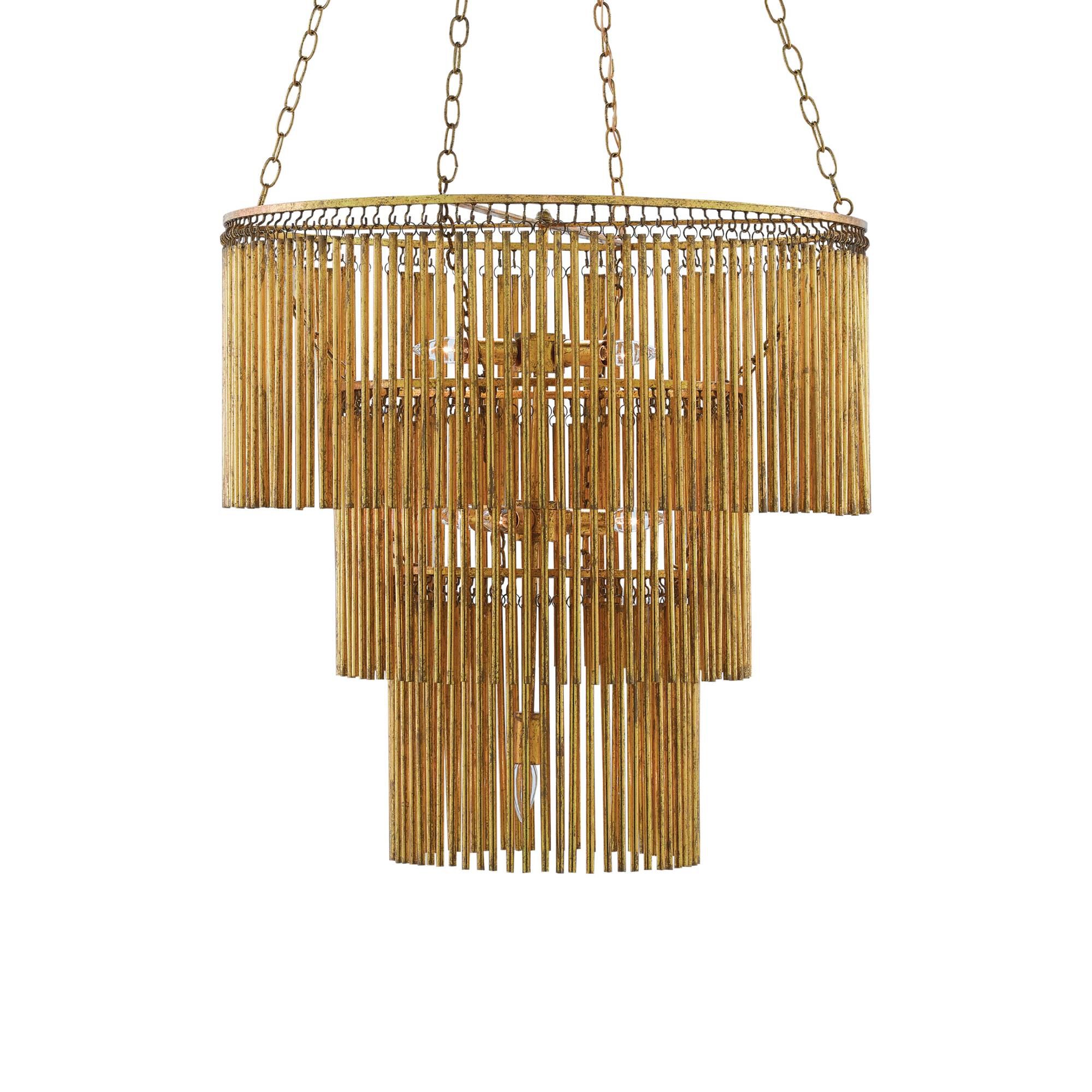 Mantra 30 Inch 7 Light Chandelier by Currey and Company
