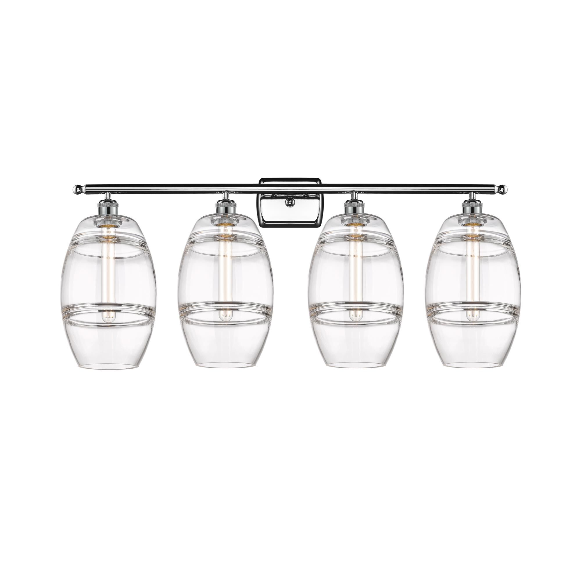 Shown in Polished Chrome finish and Clear glass