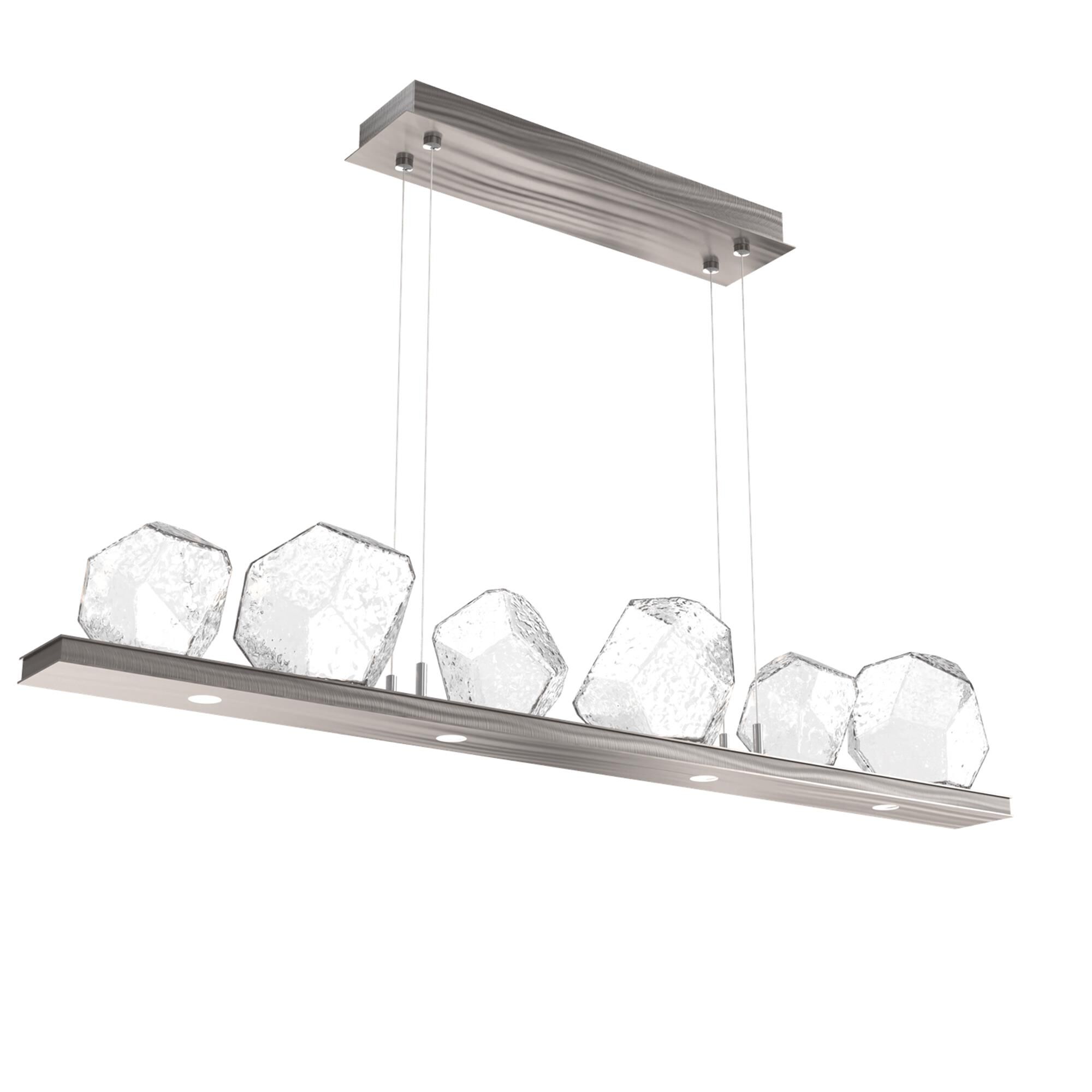 Shown in Gunmetal finish and Clear glass