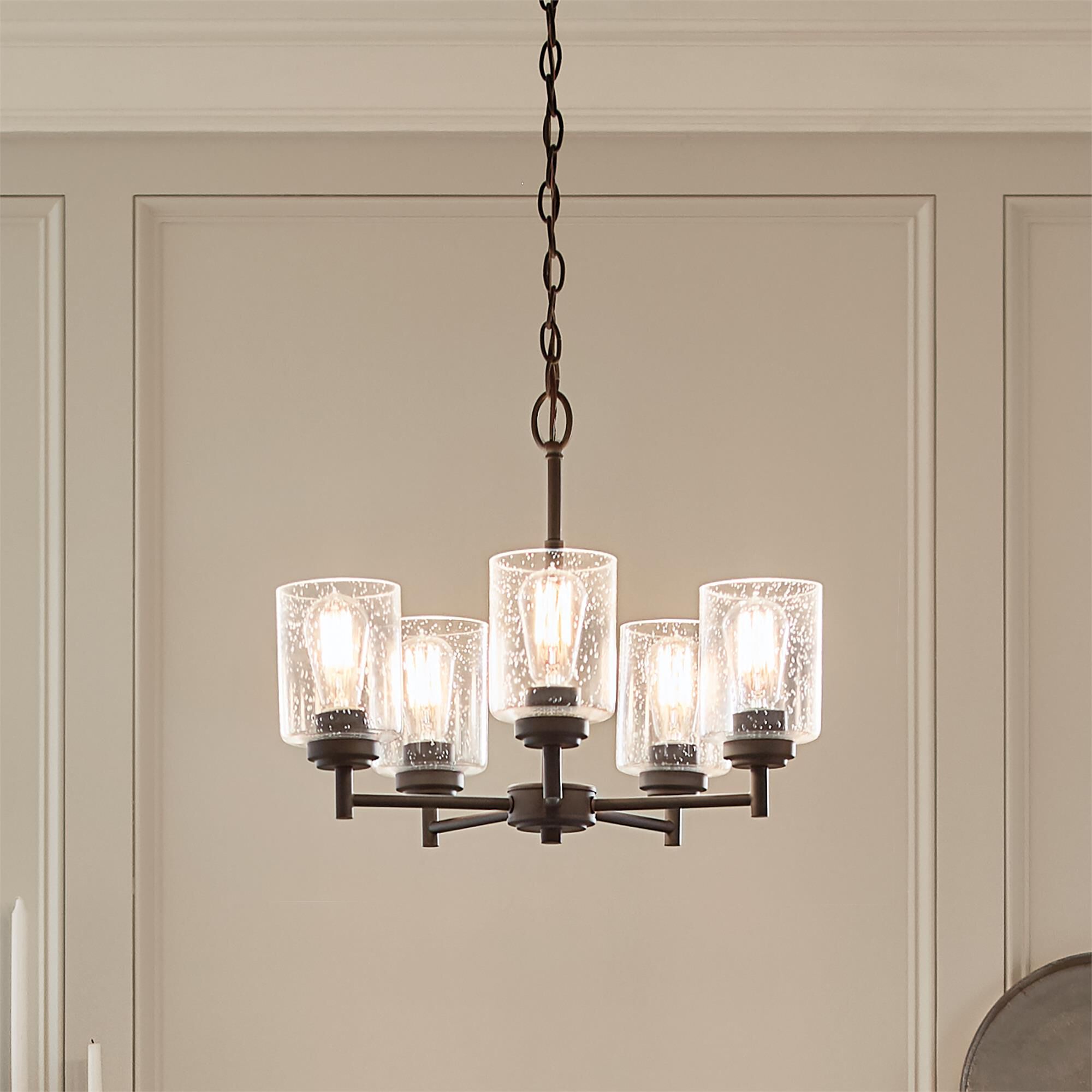 Shown in Black finish and Clear Seeded glass