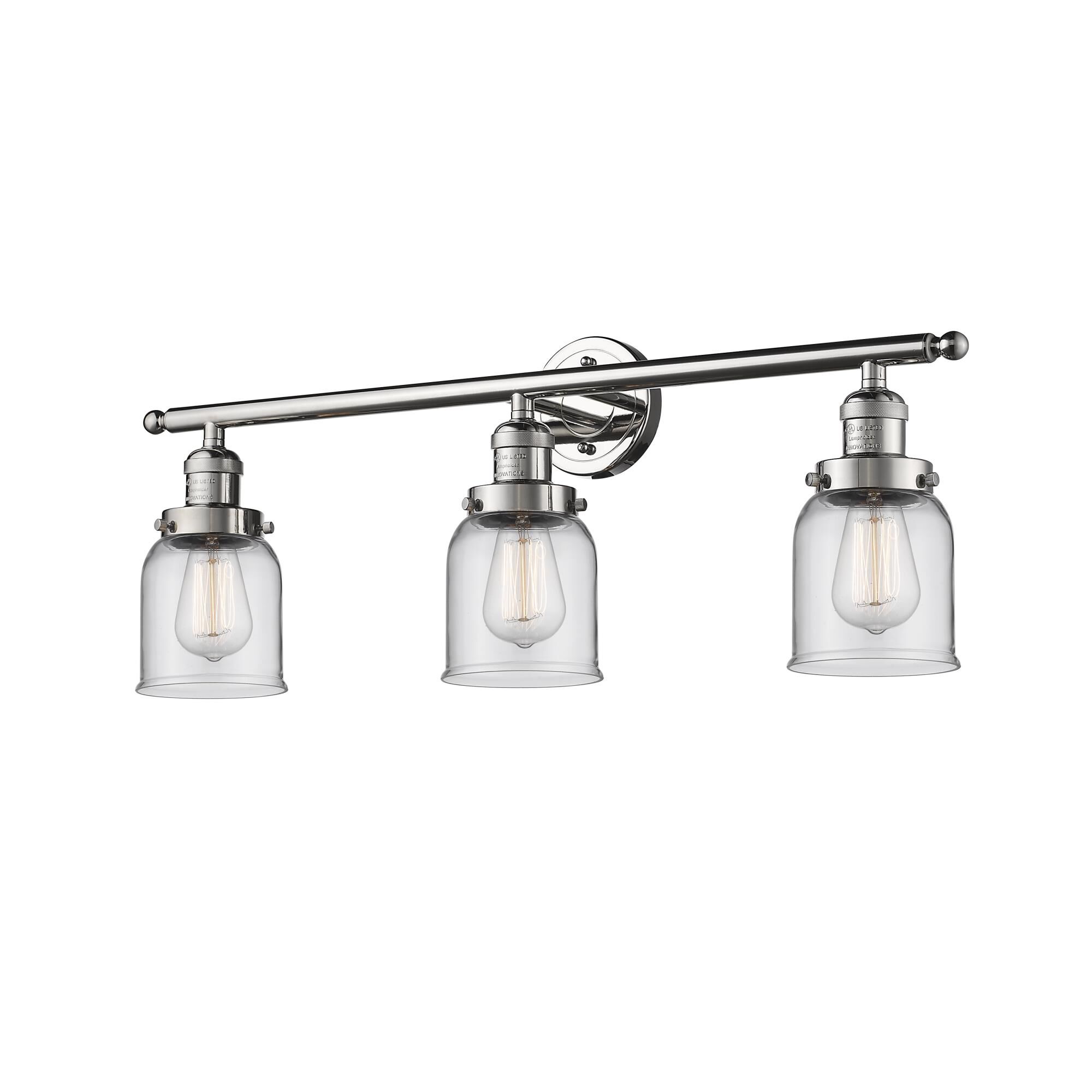 Bruno Marashlian Small Bell 30 Inch 3 Light Bath Vanity Light by Innovations Lighting