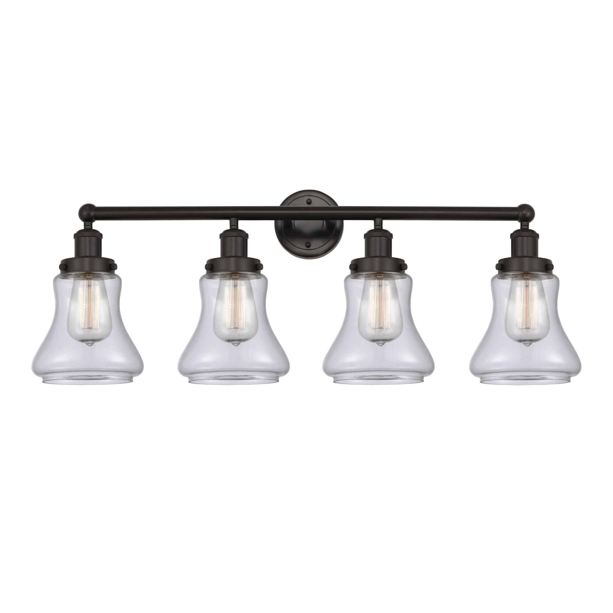Shown in Oil Rubbed Bronze, Clear finish and Clear glass and Clear Glass shade
