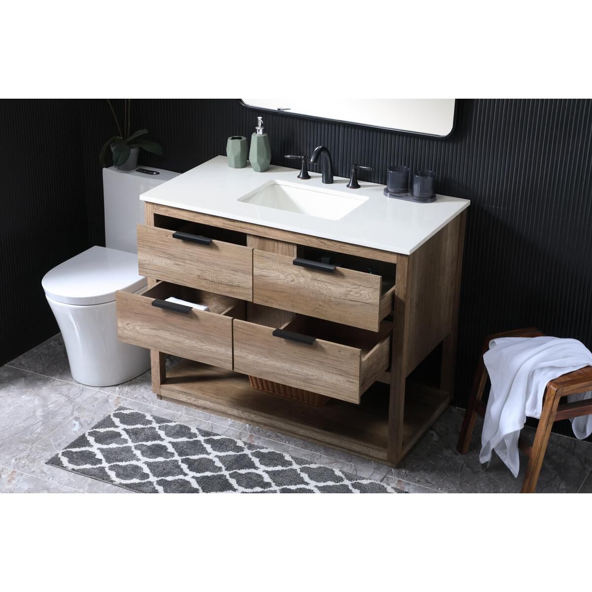 Larkin 42 Inch Bath Vanity by Elegant Decor