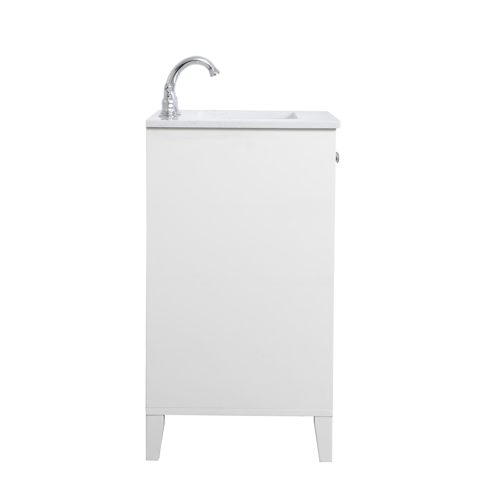 Shown in White finish