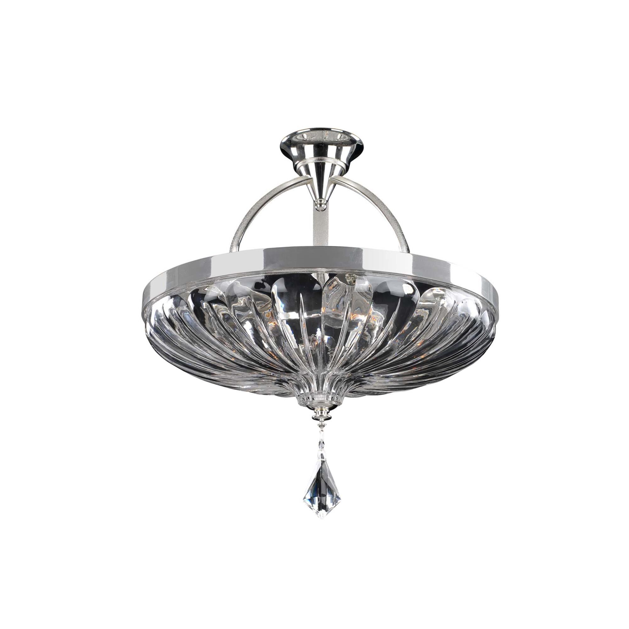 Shown in 2-Tone Silver finish and Firenze Clear crystal