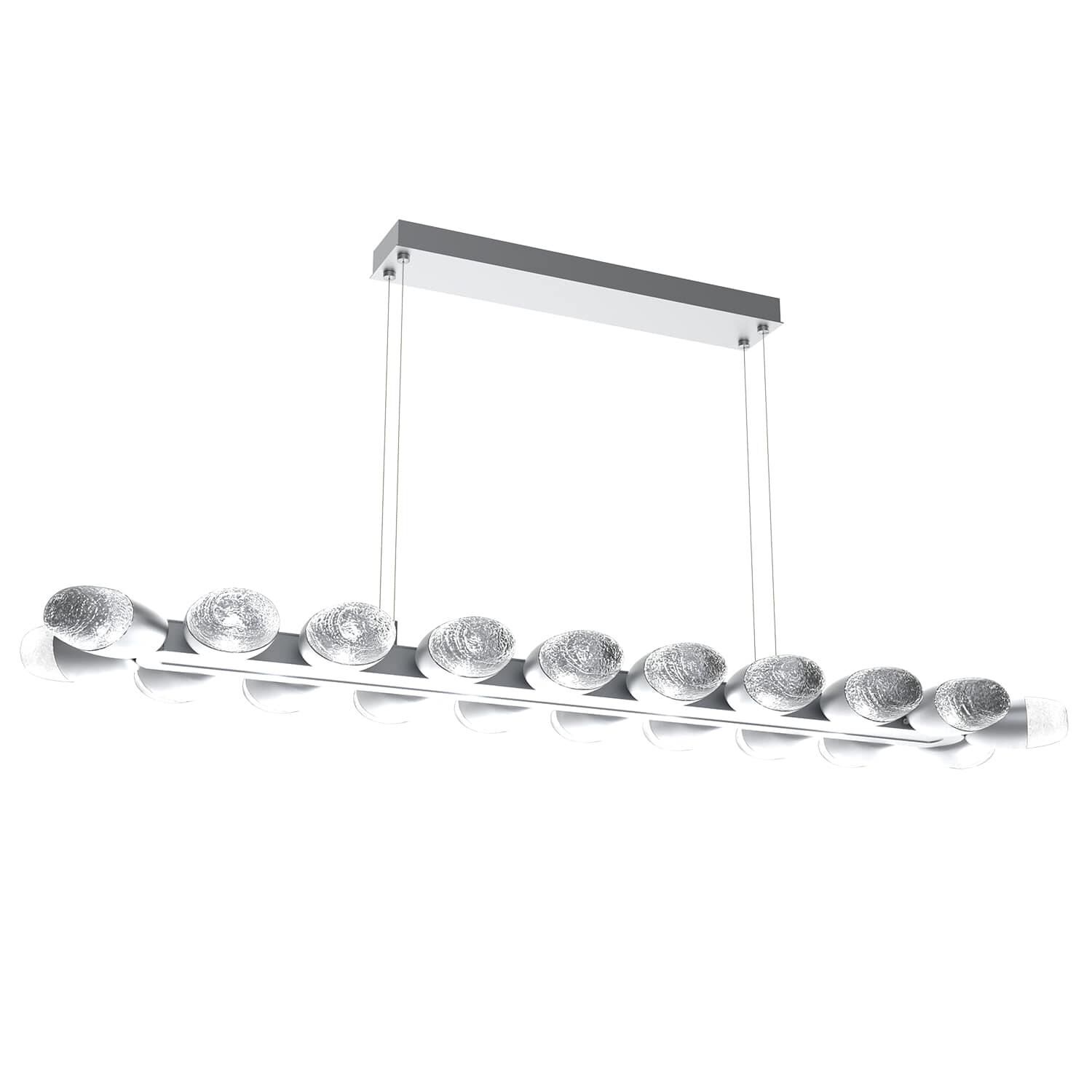 Pebble Linear Suspension Light by Hammerton Studio
