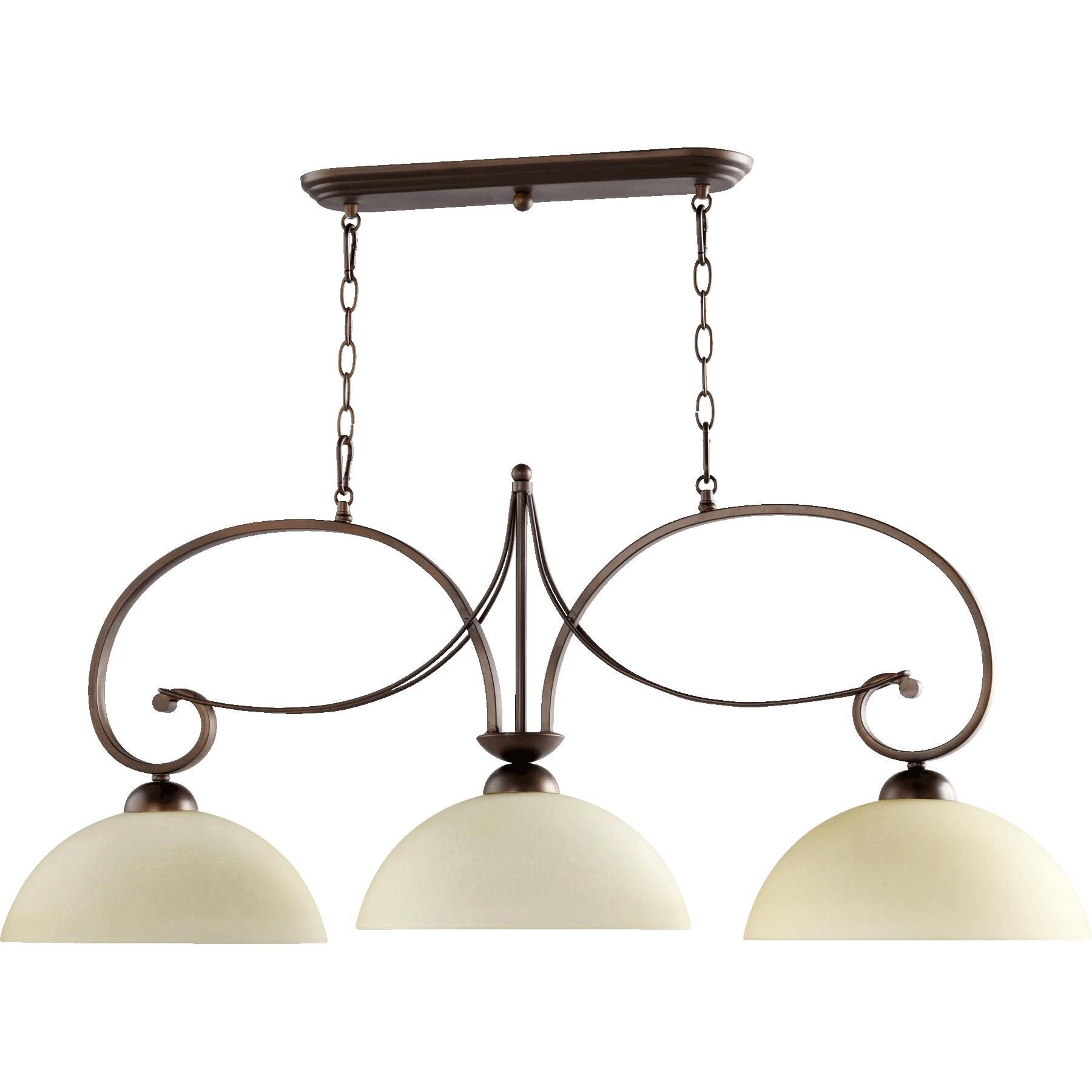 Lariat 43 Inch 3 Light Linear Suspension Light by Quorum International