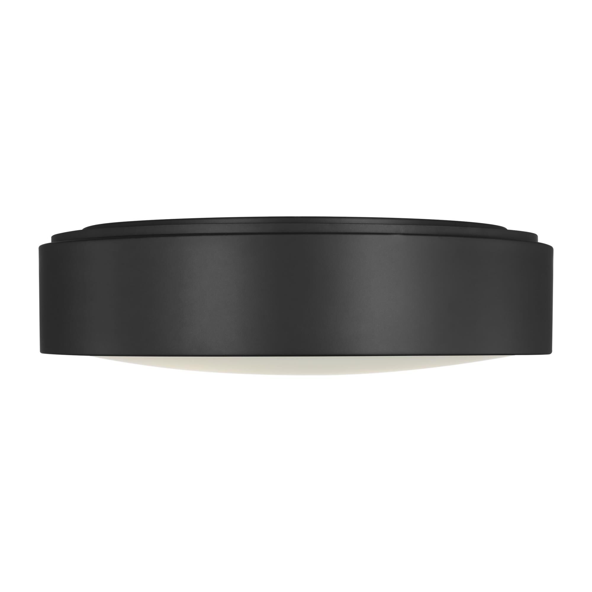 Shown in Midnight Black finish and Etched Opal Glass Diffuser And Midnight Black Steel shade