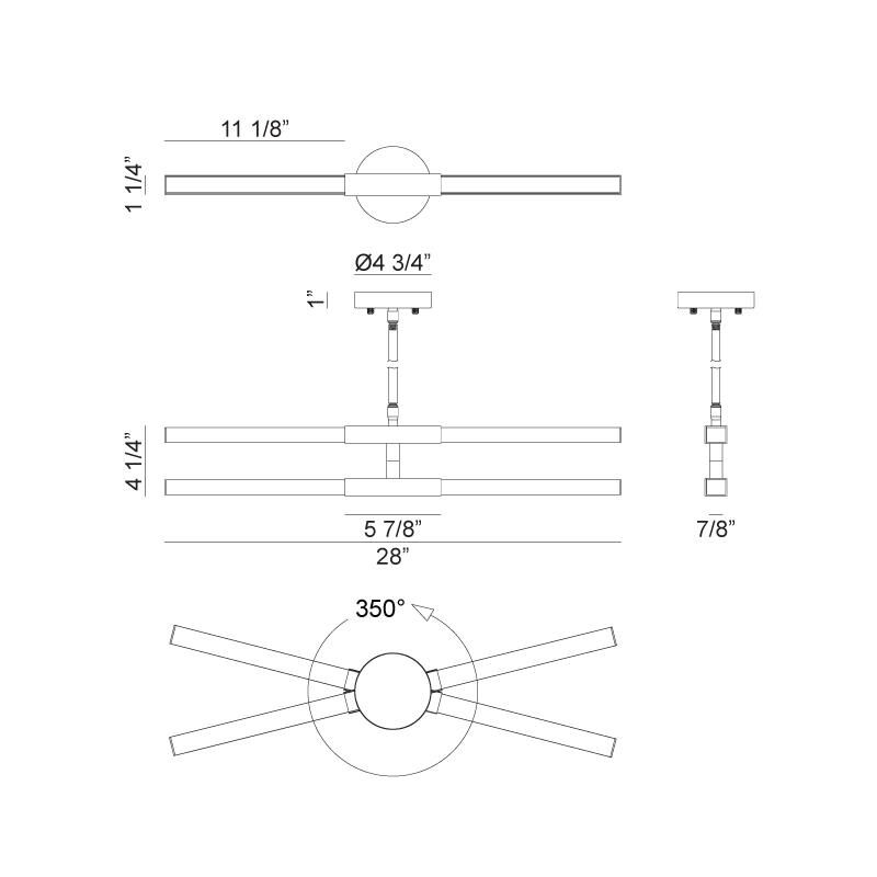 Shown in Matte Black & Chrome finish