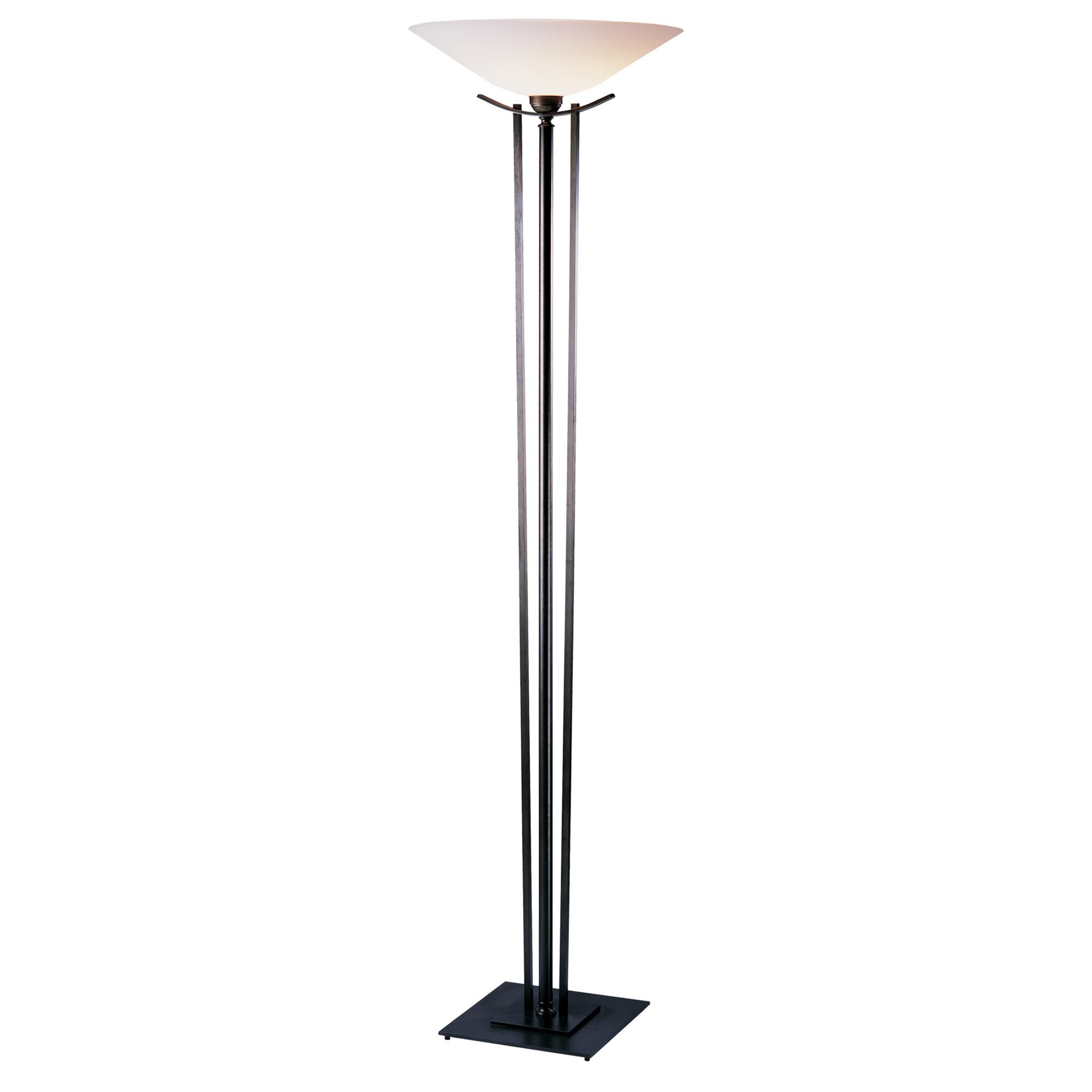 Shown in Dark Smoke finish and Opal  glass