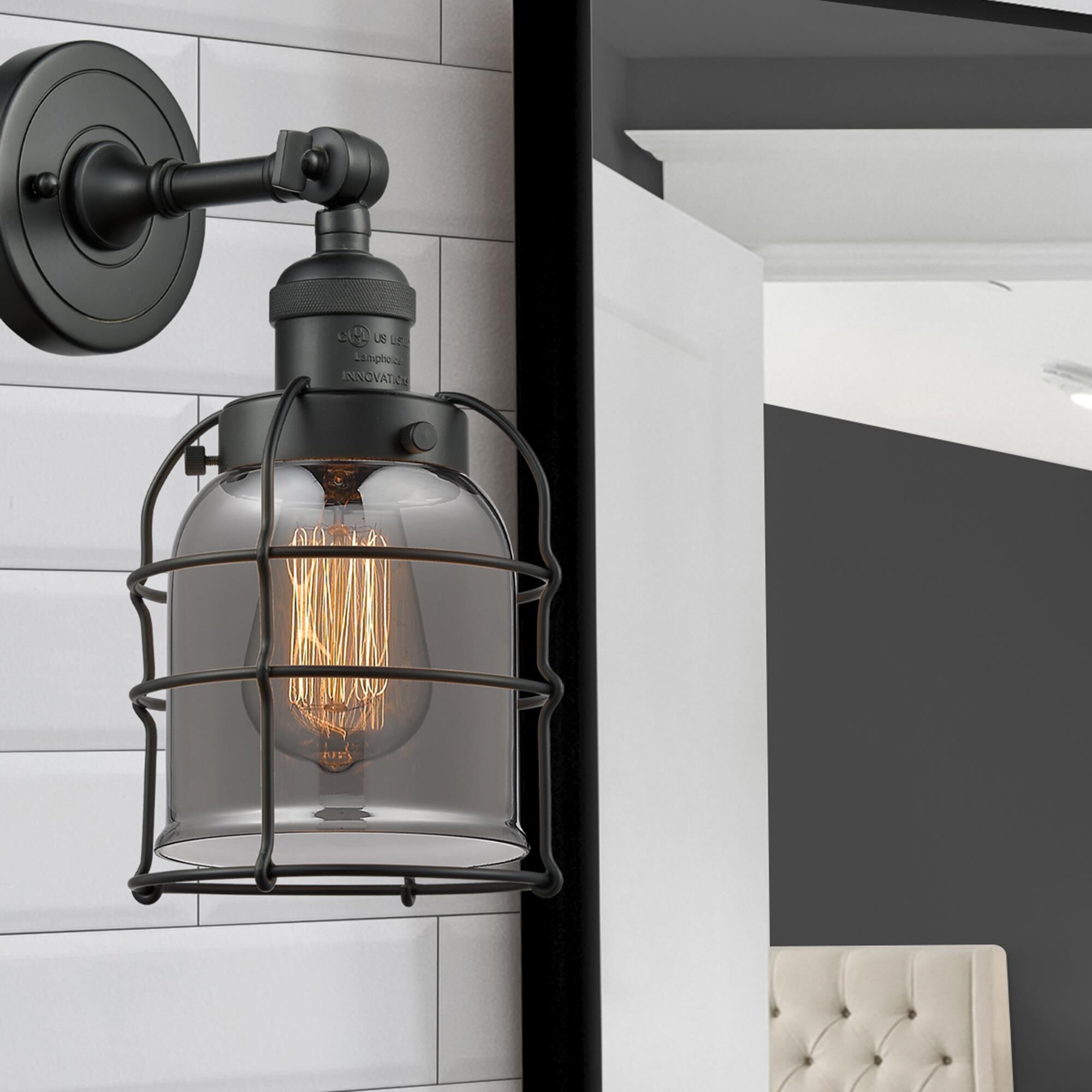 Innovations Lighting Bruno Marashlian Small Bell Cage 12 Inch Wall Sconce