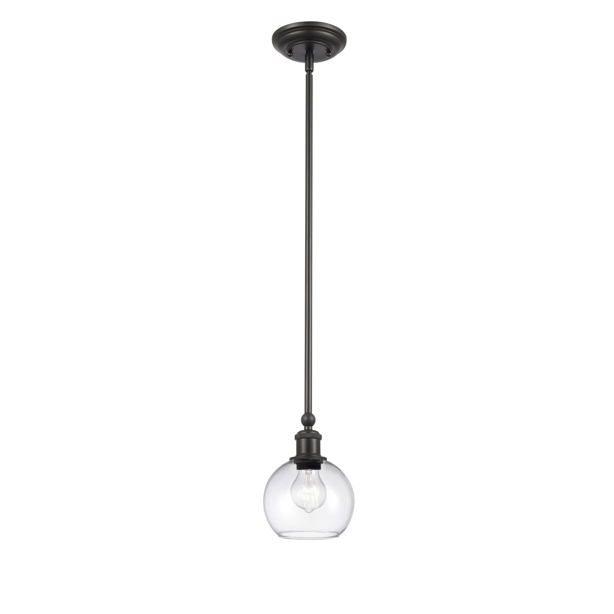 Shown in Matte Black, Clear finish and Clear glass and Clear Glass shade