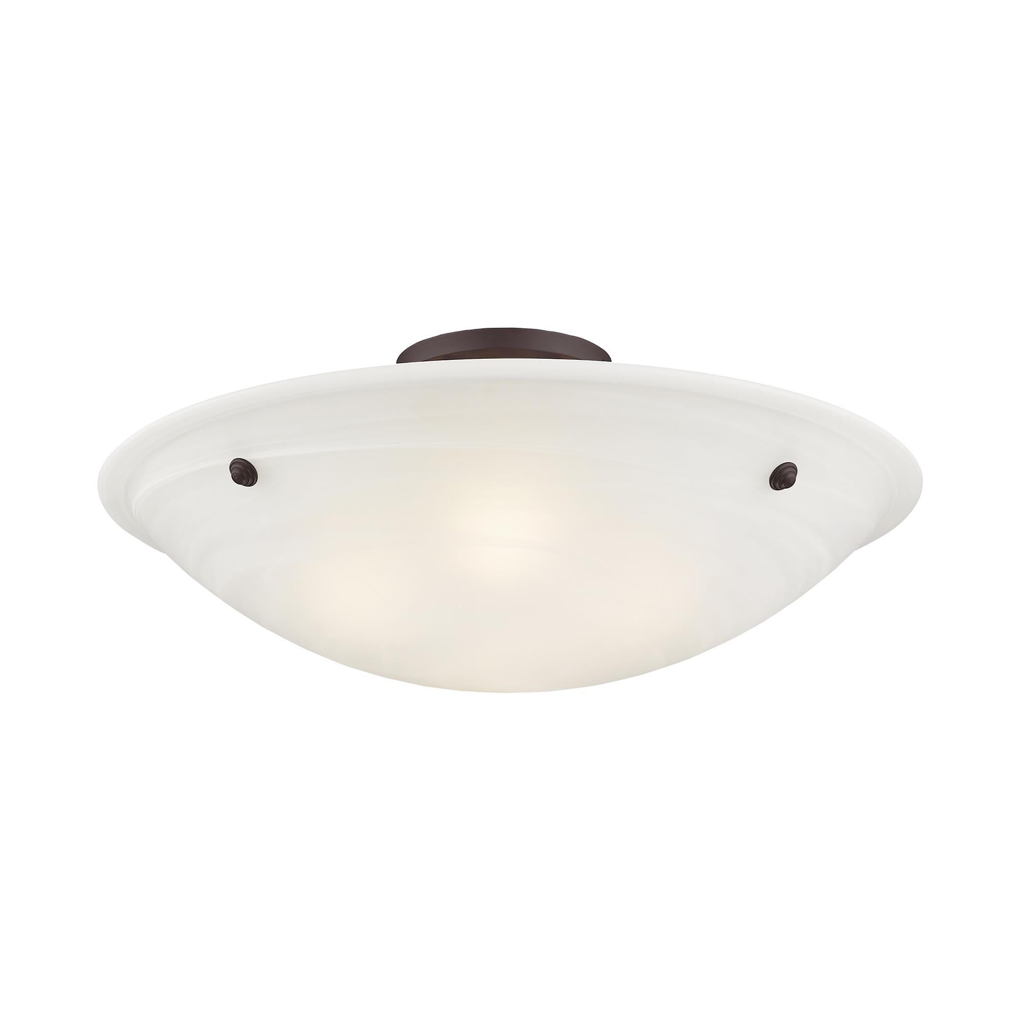 Home Basics 24 Inch 4 Light Semi Flush Mount by Livex Lighting
