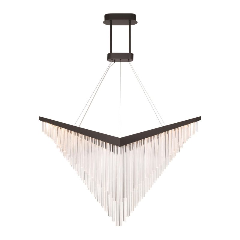 Vivien Large Linear Chandelier by Eurofase Lighting