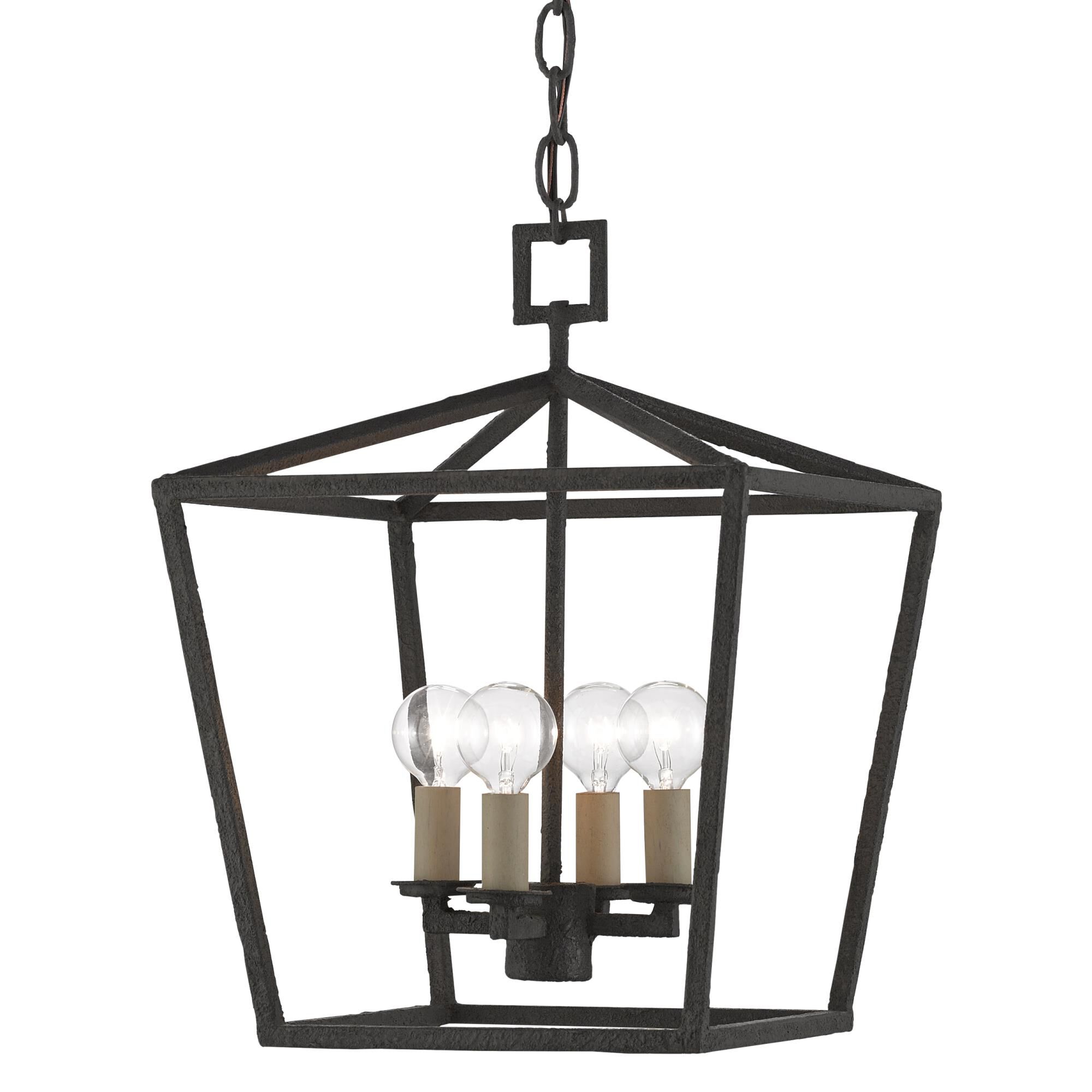 Denison 12 Inch Cage Pendant by Currey and Company