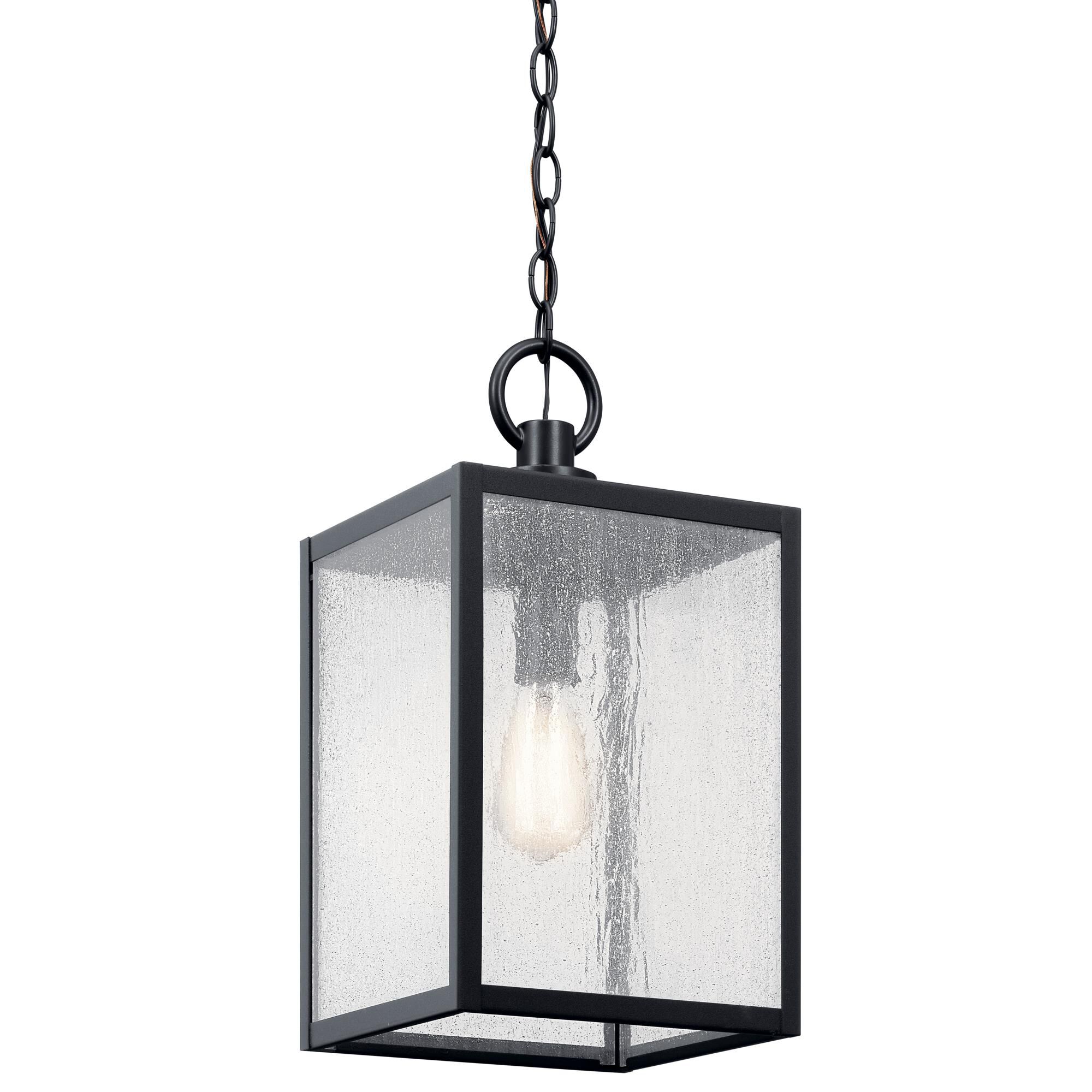 Shown in Black Textured finish and Clear Seeded glass