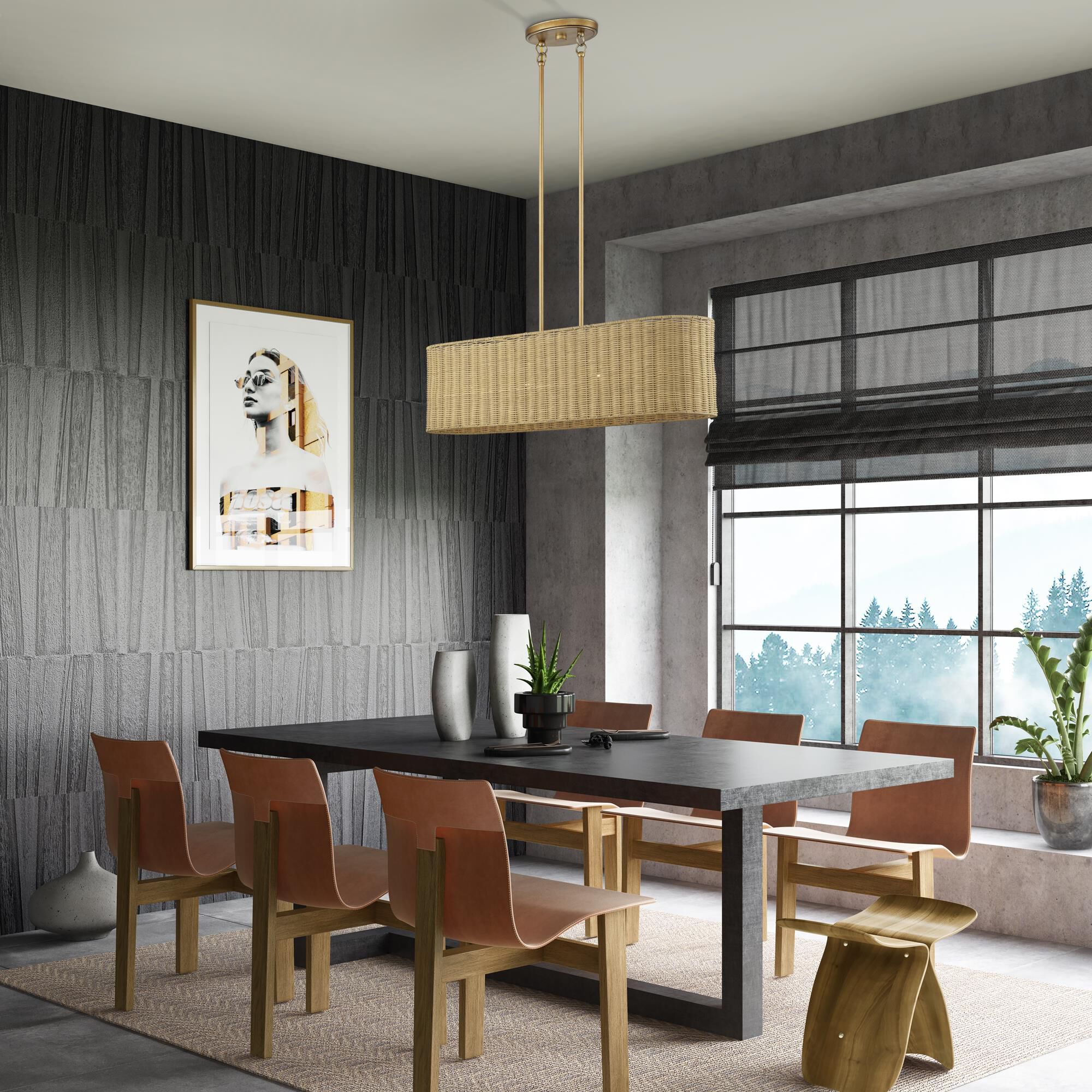 Weavington 36 Inch Linear Suspension Light by Livex Lighting