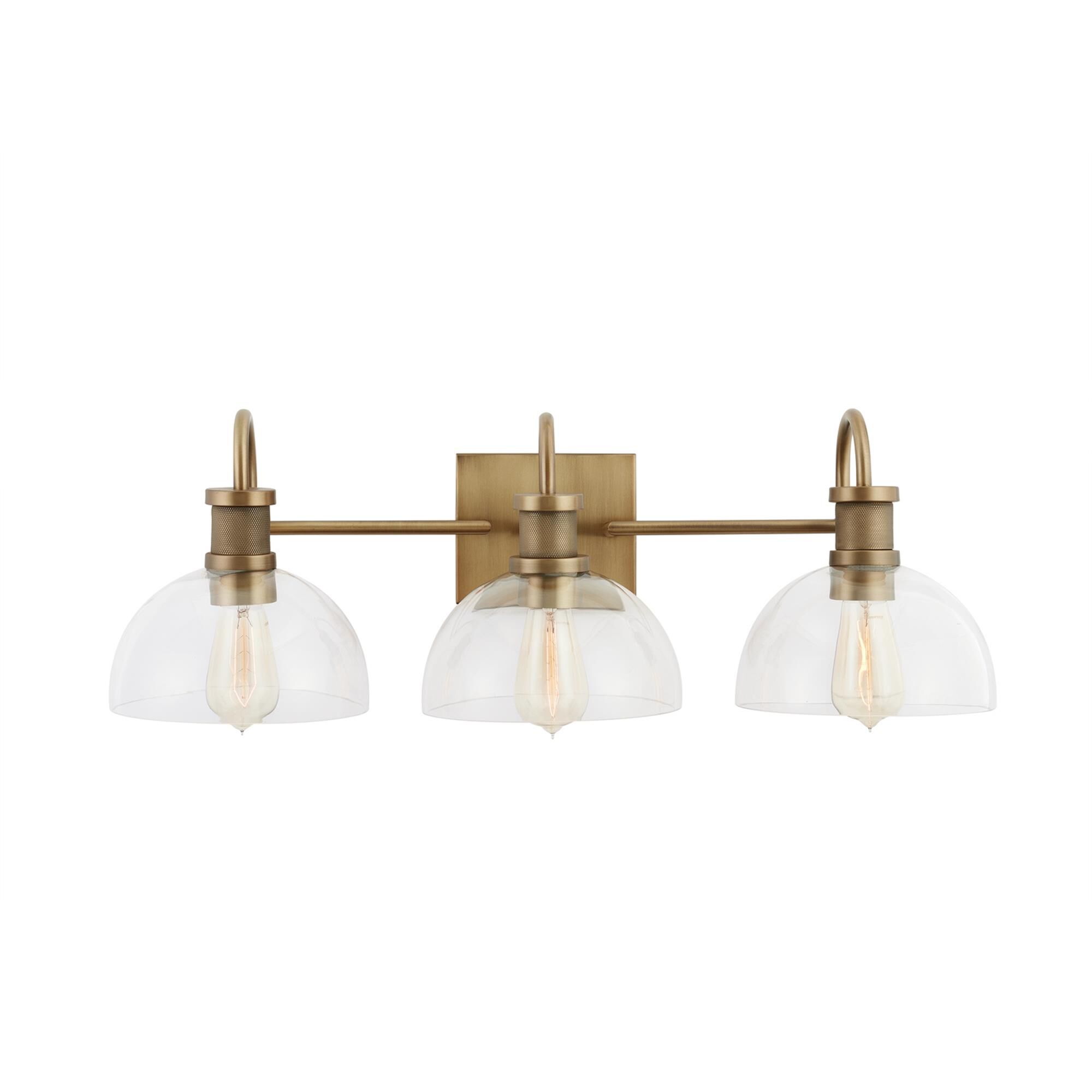 Shown in Aged Brass finish and 497 glass
