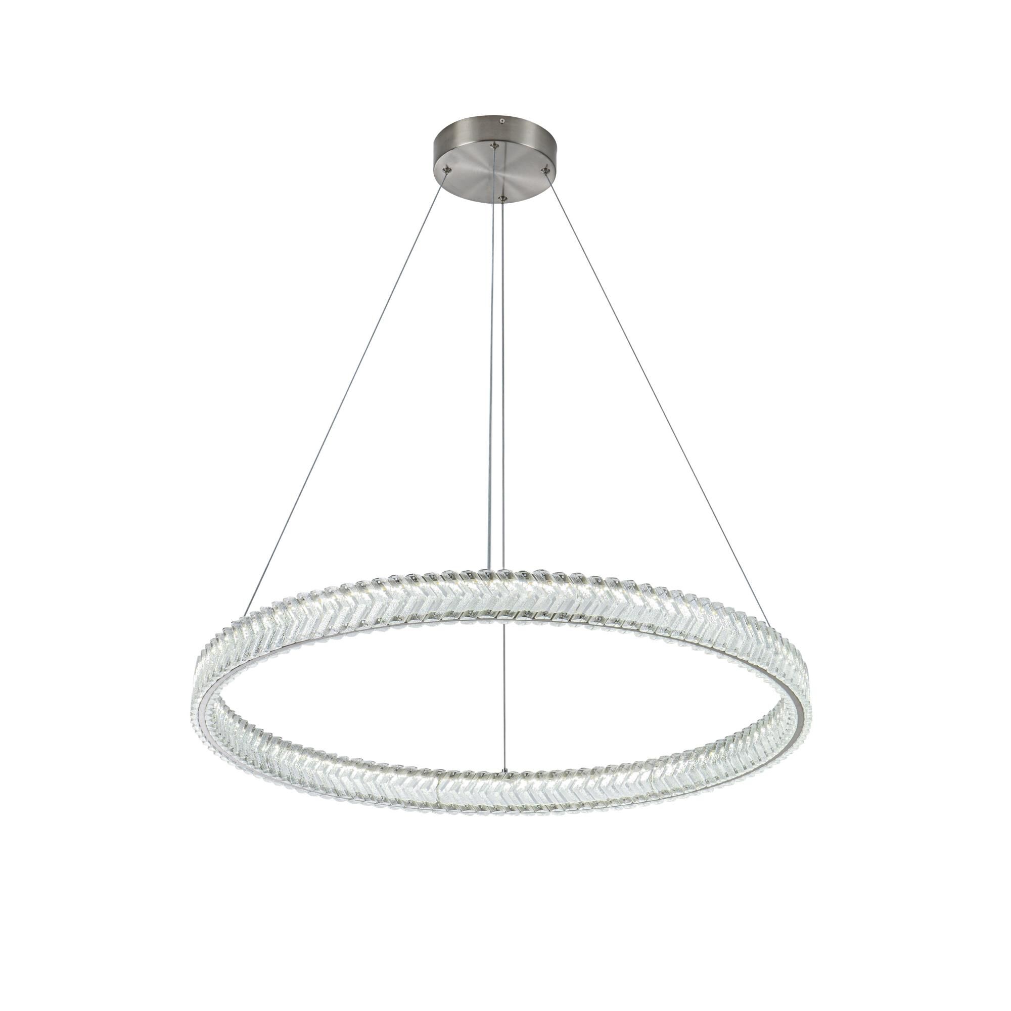 Chevron 32 Inch Chandelier by Artcraft