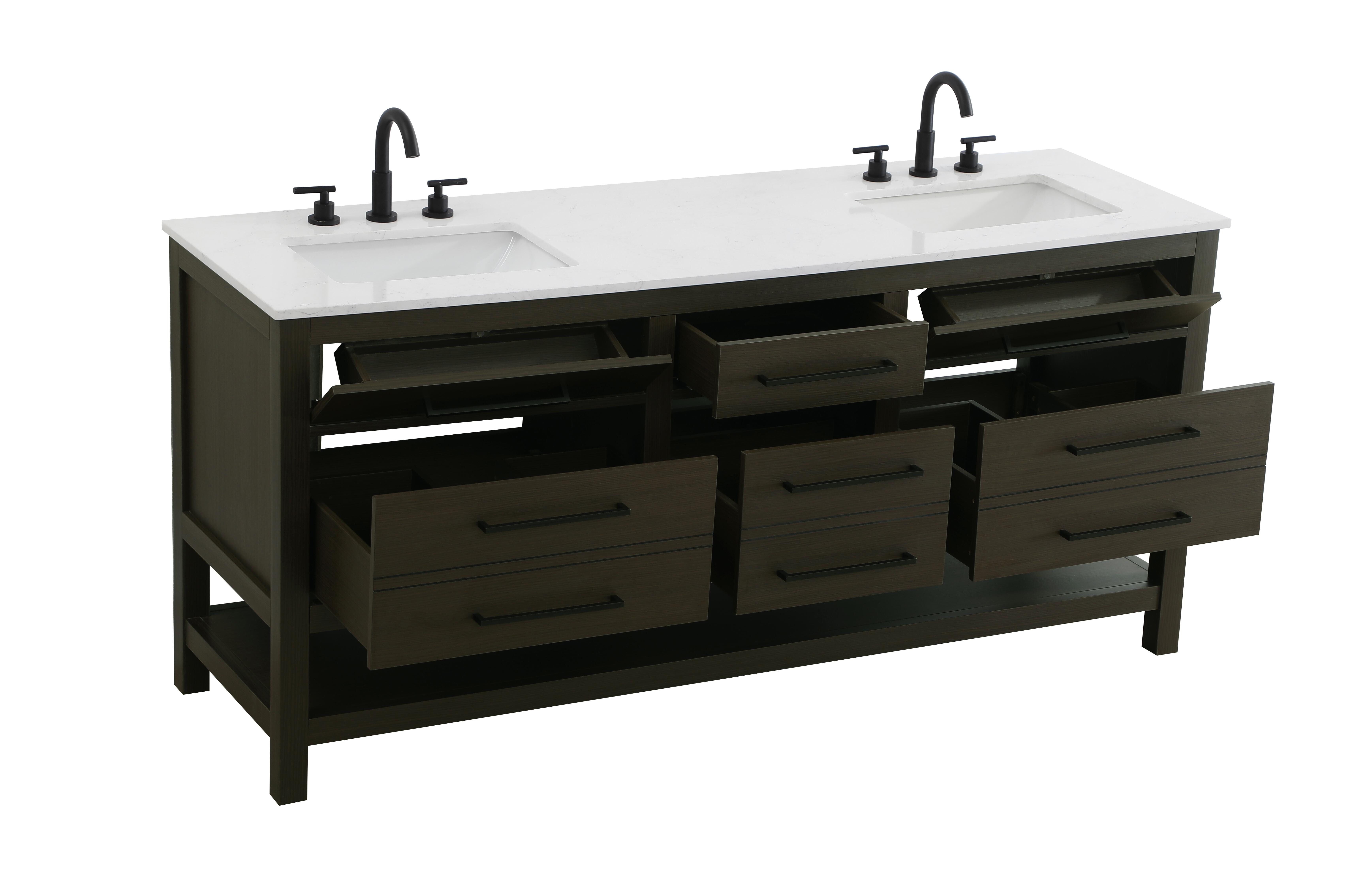 Karson 72 Inch Bath Vanity by Elegant Dcor
