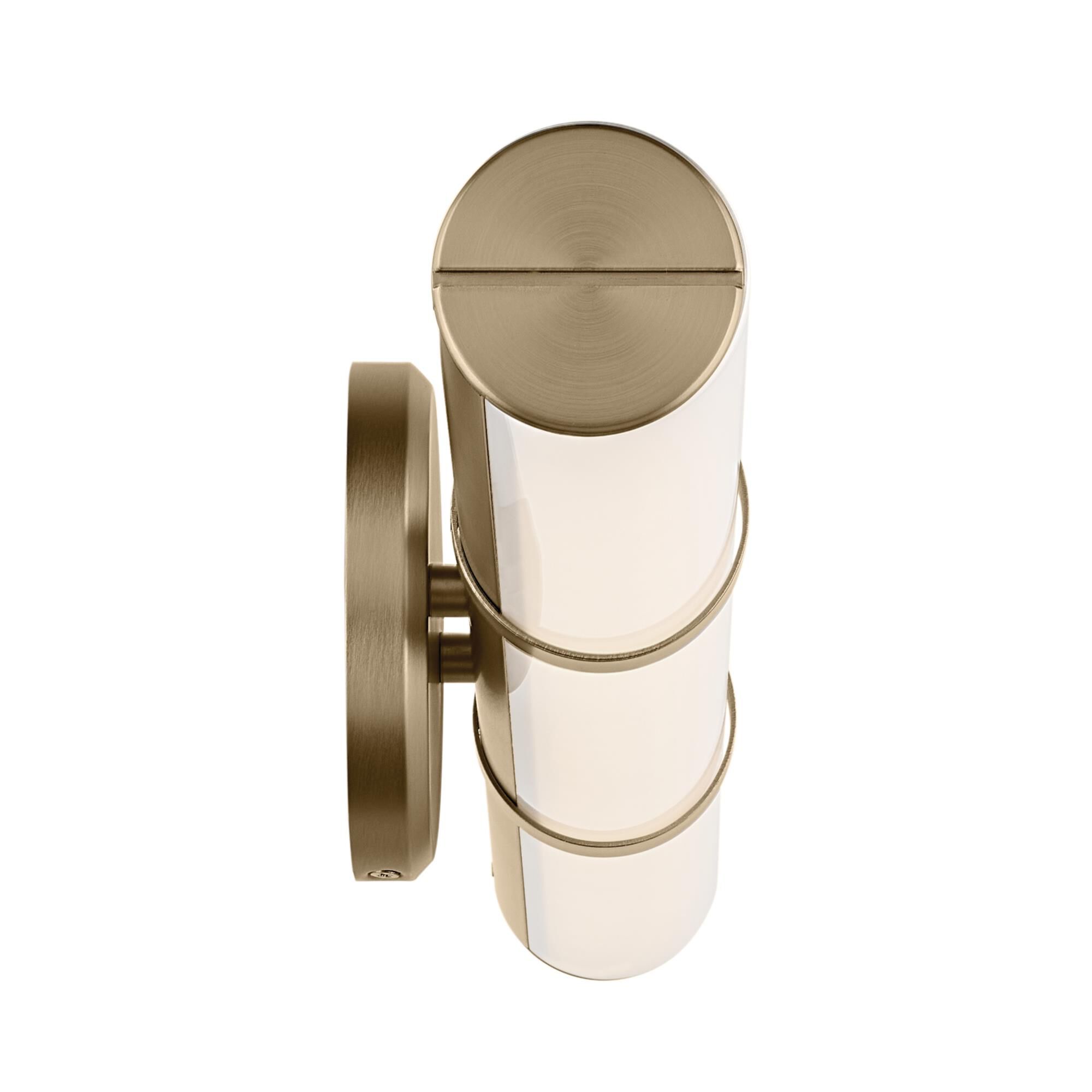 Shown in Champagne Bronze finish and Clear with Painted White Inside glass