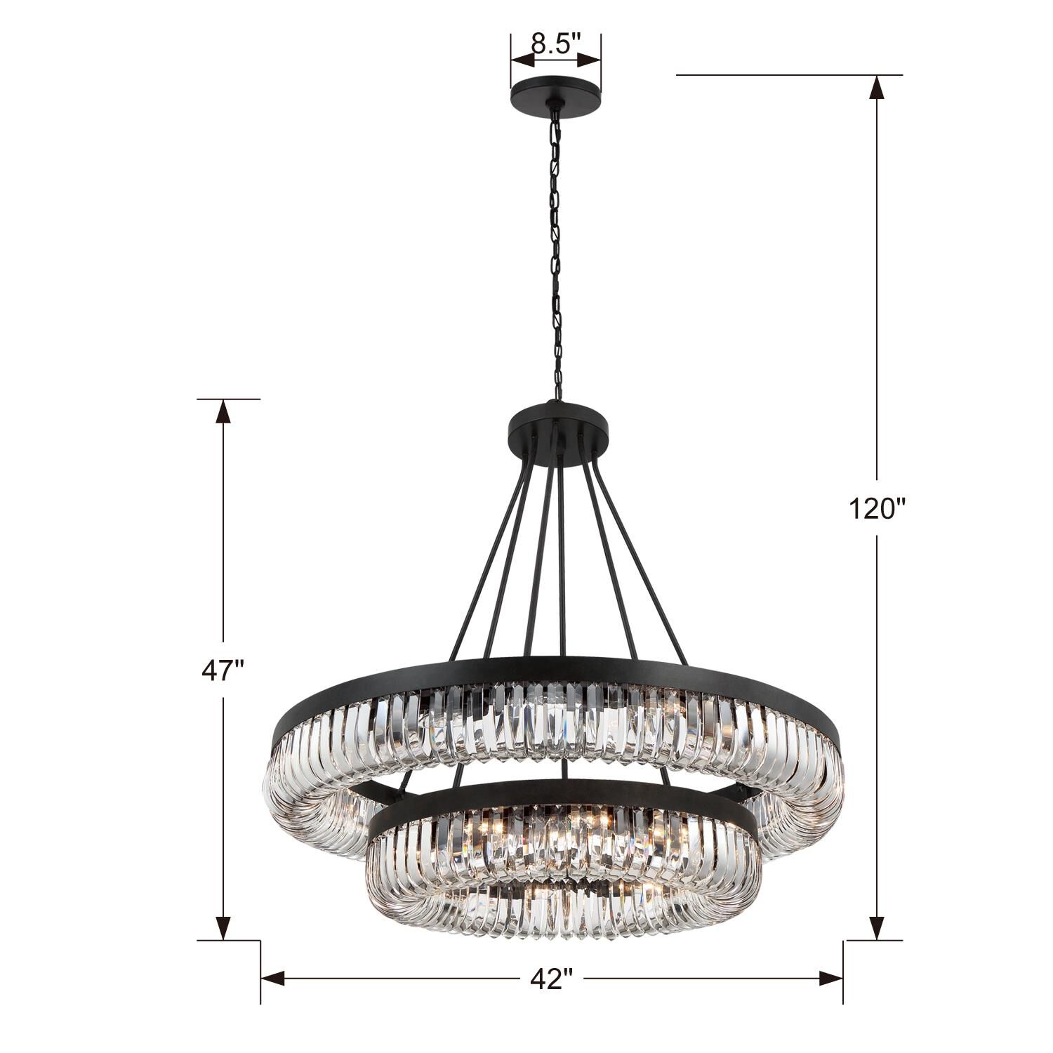 Alister 42 Inch Chandelier by Crystorama