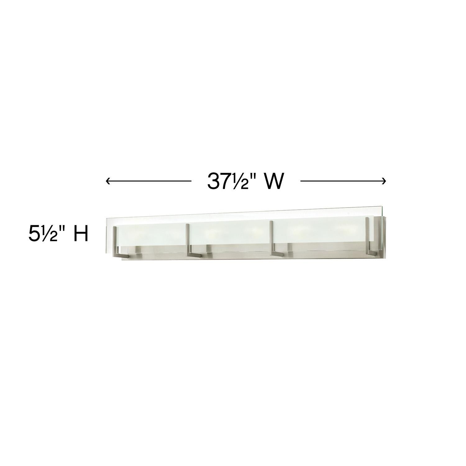 Latitude 37 Inch 6 Light Bath Vanity Light by Hinkley Lighting