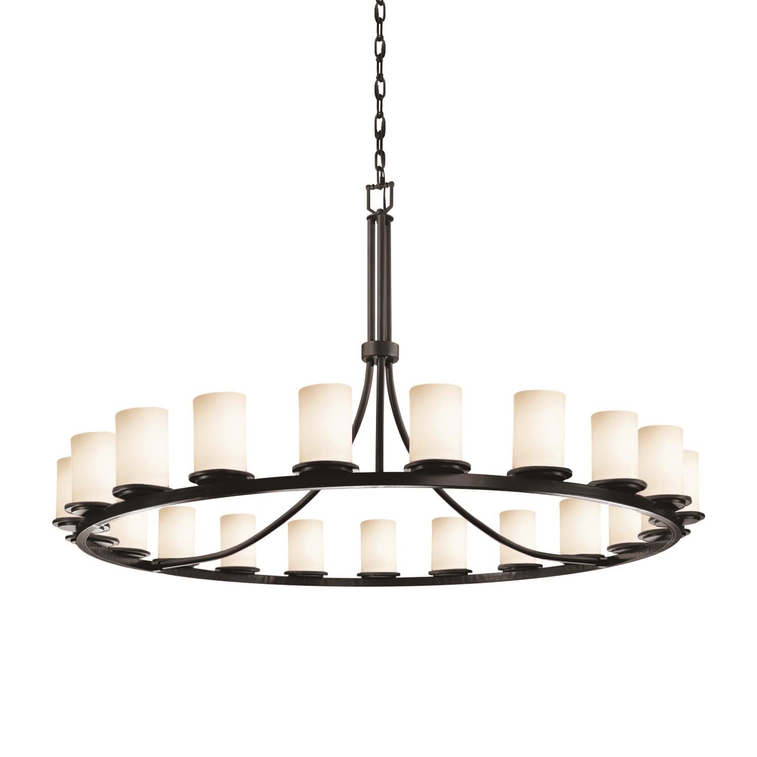 Fusion 60 Inch 21 Light Chandelier by Justice Design Group